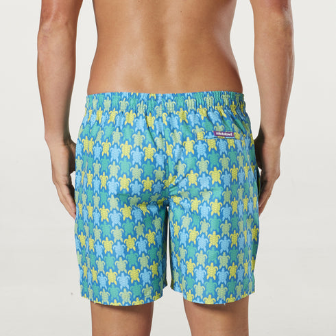 Men's Turtles Repreve® Swim Shorts - Blue