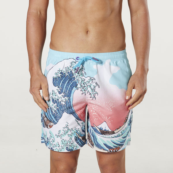 Men's The Great Wave Repreve® Swim Shorts - Blue