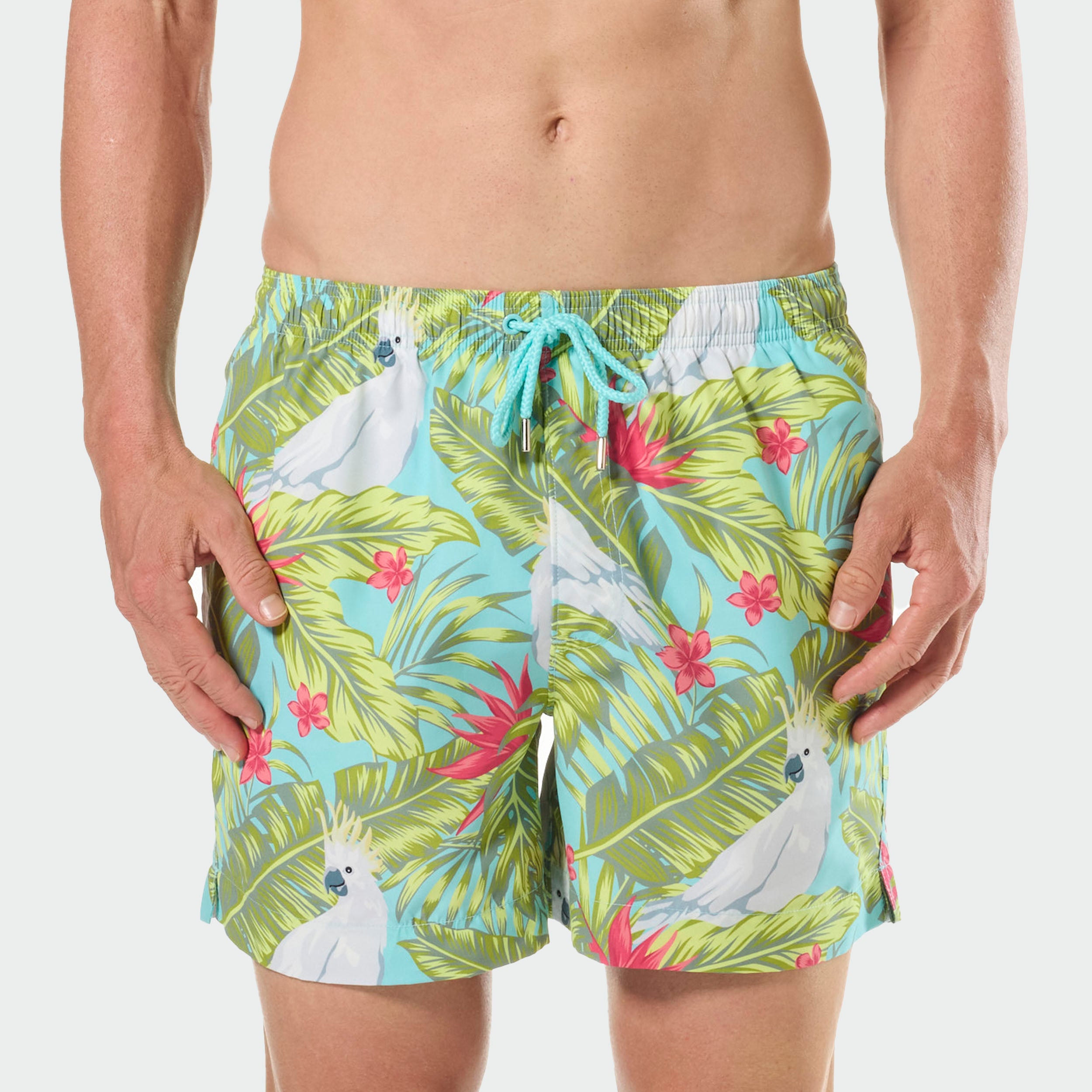 Mitchdowd Cockatoo Paradise Men's Swim Shorts