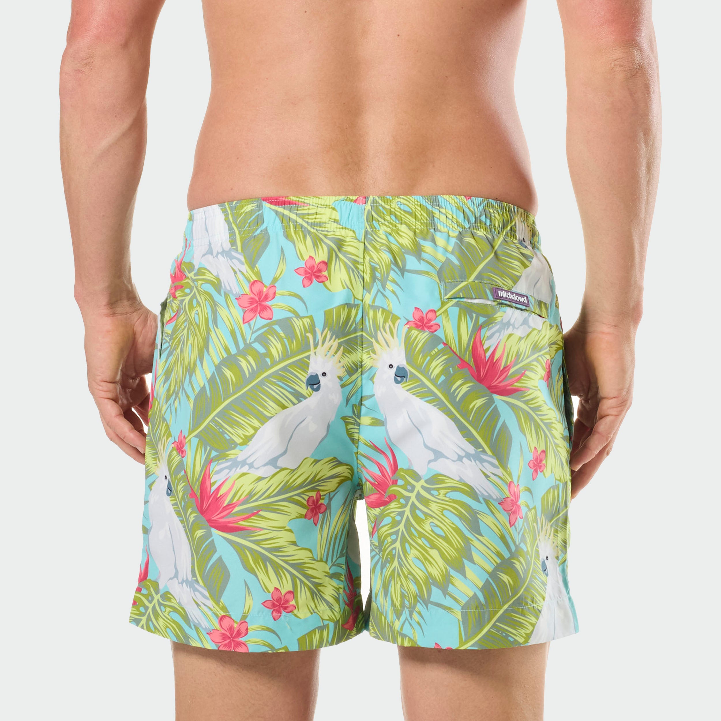 Mitchdowd Cockatoo Paradise Men's Swim Shorts