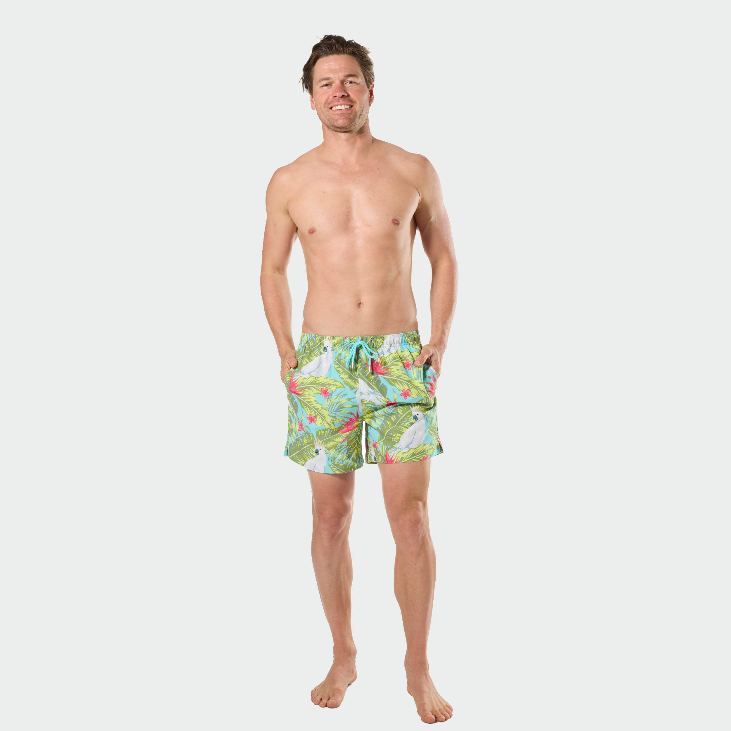 Mitchdowd Cockatoo Paradise Men's Swim Shorts
