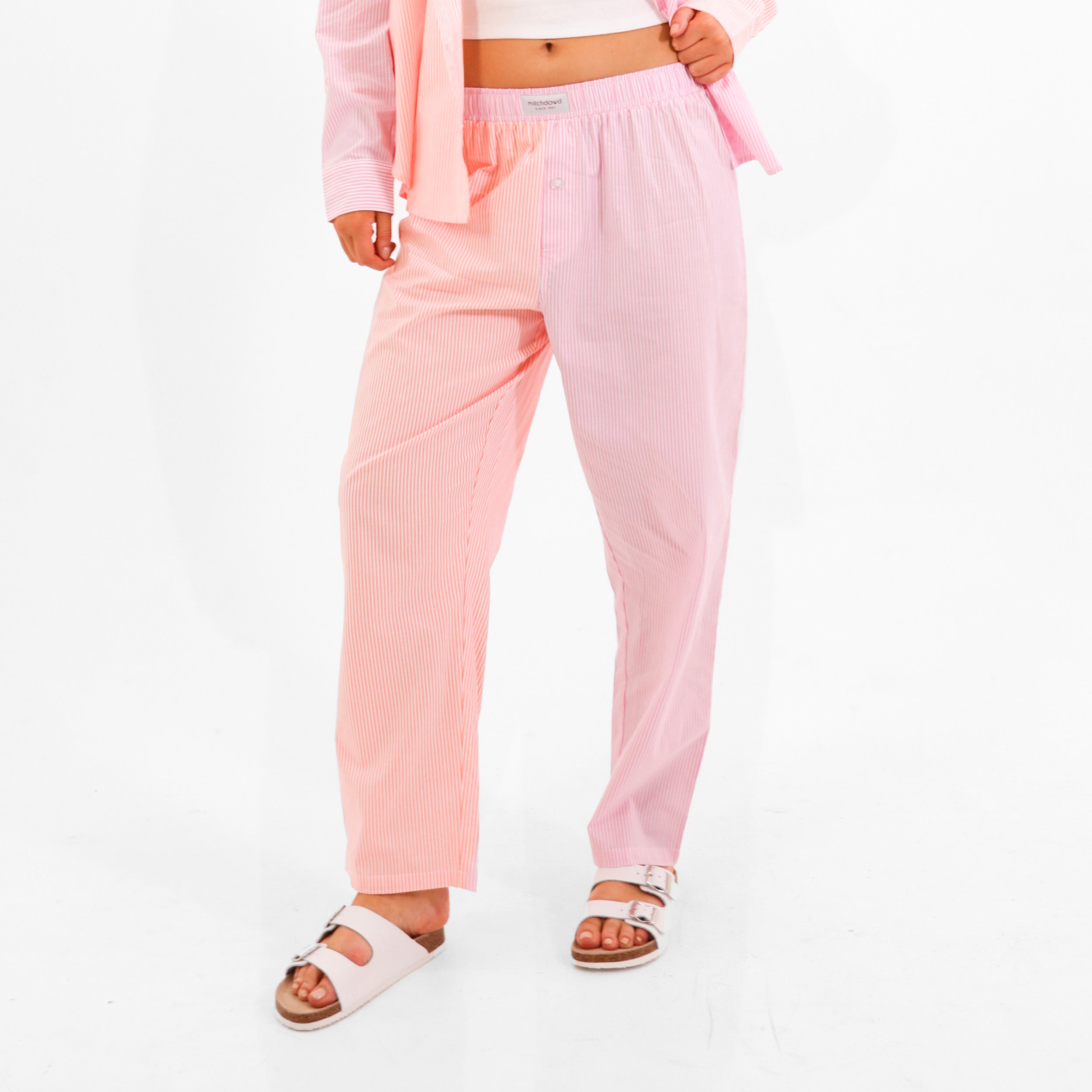 Mitchdowd Womens Bamboo Pink Pyjama Pants