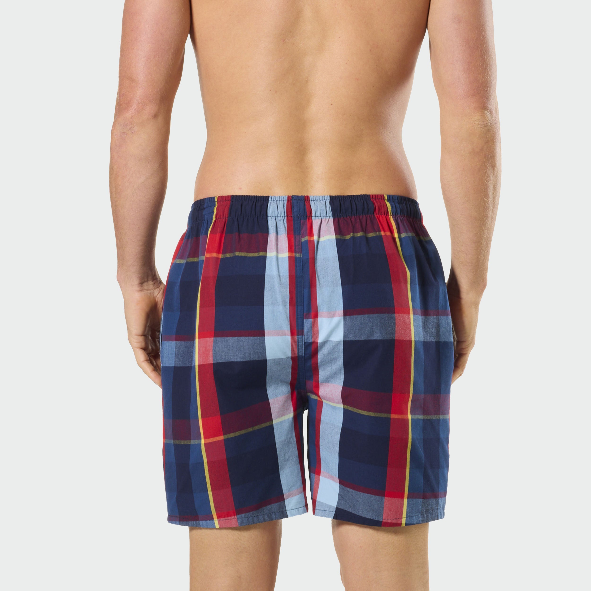 Men's British Check Cotton Sleep Short