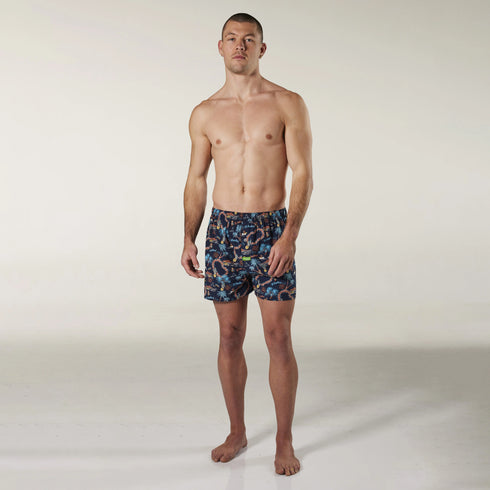 Men's Aloha Bamboo Boxer Shorts - Navy