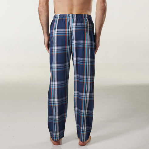 Men's Denim Check Bamboo Sleep Pants - Blue