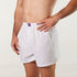 Men's Linen Blend Boxer Short - White