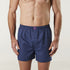 Men's Linen Blend Boxer Short - Denim
