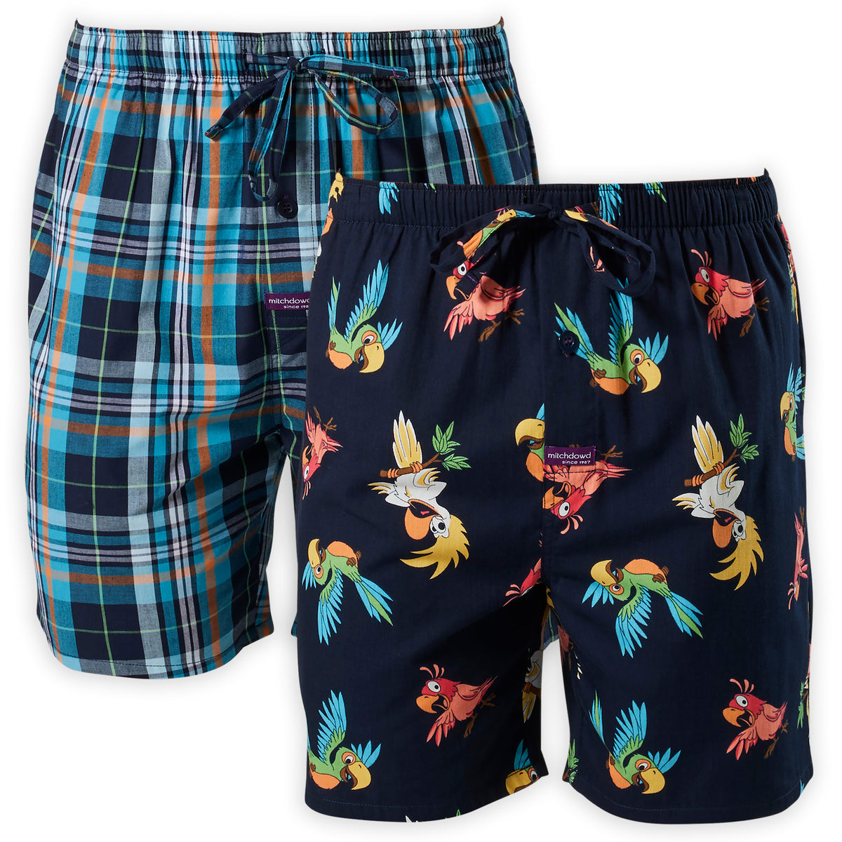 Mens Cotton Sleep Shorts Brazen Birds Shop Online Today Mitch Dowd