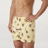 Men's Banana Monkey Cotton Boxer Shorts - Yellow