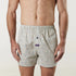 Men's Crosshatch Geo Cotton Boxer Short - Beige