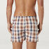 Men's Desert Check Cotton Stretch Boxer Shorts - Orange