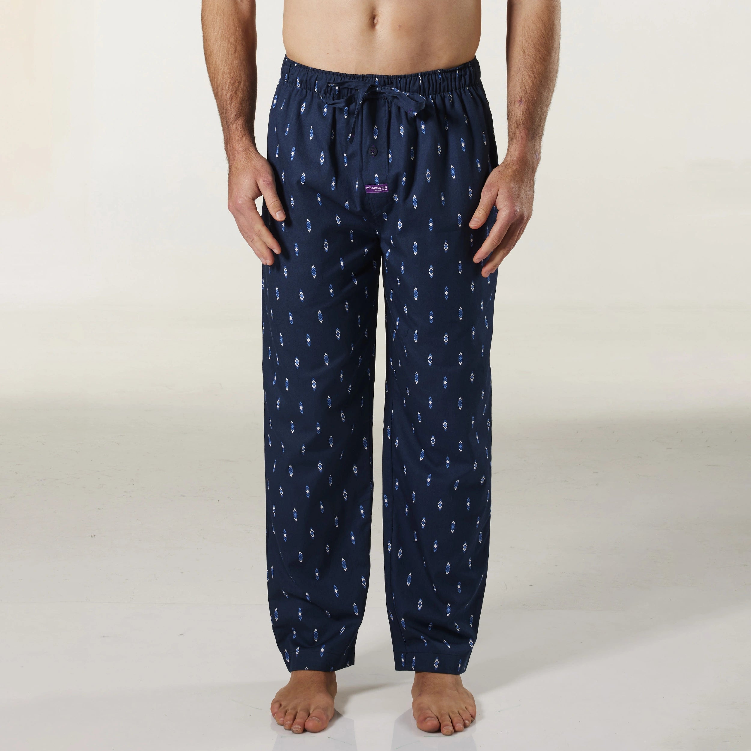 Mitch Dowd Mens Cotton Sleep Pants Navy Flint Shop Online Today