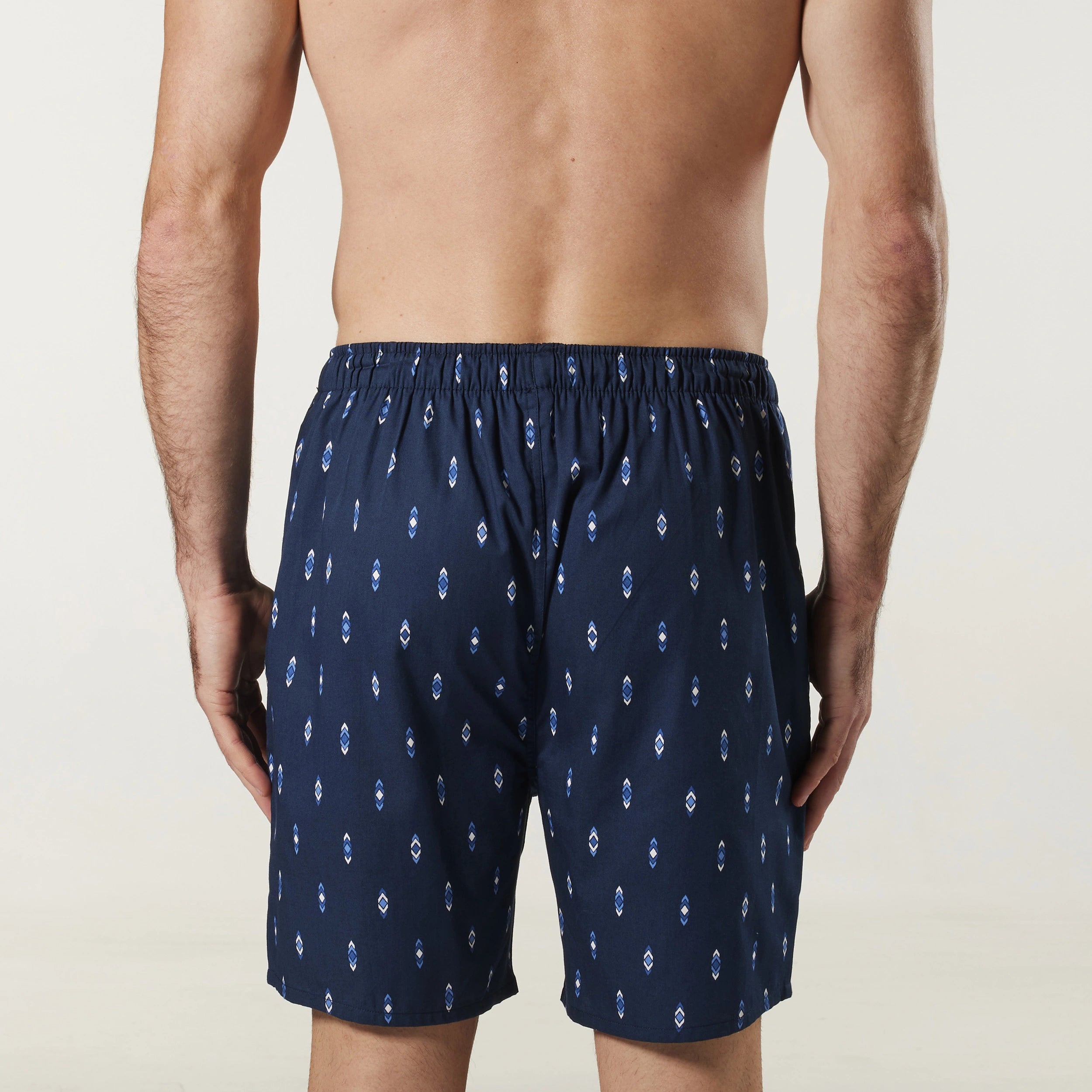 Men's Flint Cotton Sleep Short Model Image 3