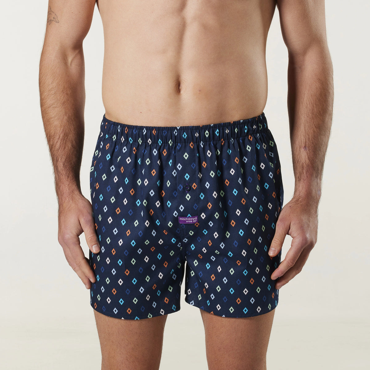 Mitch Dowd Mens Boxer Shorts | Diamond Blue 3 Pack | Shop Online Today