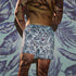 Men's Leaf & Vine Cotton Boxer Shorts 3 Pack - Blue