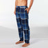 Men's Midnight Check Bamboo Flannel Sleep Pant - Navy