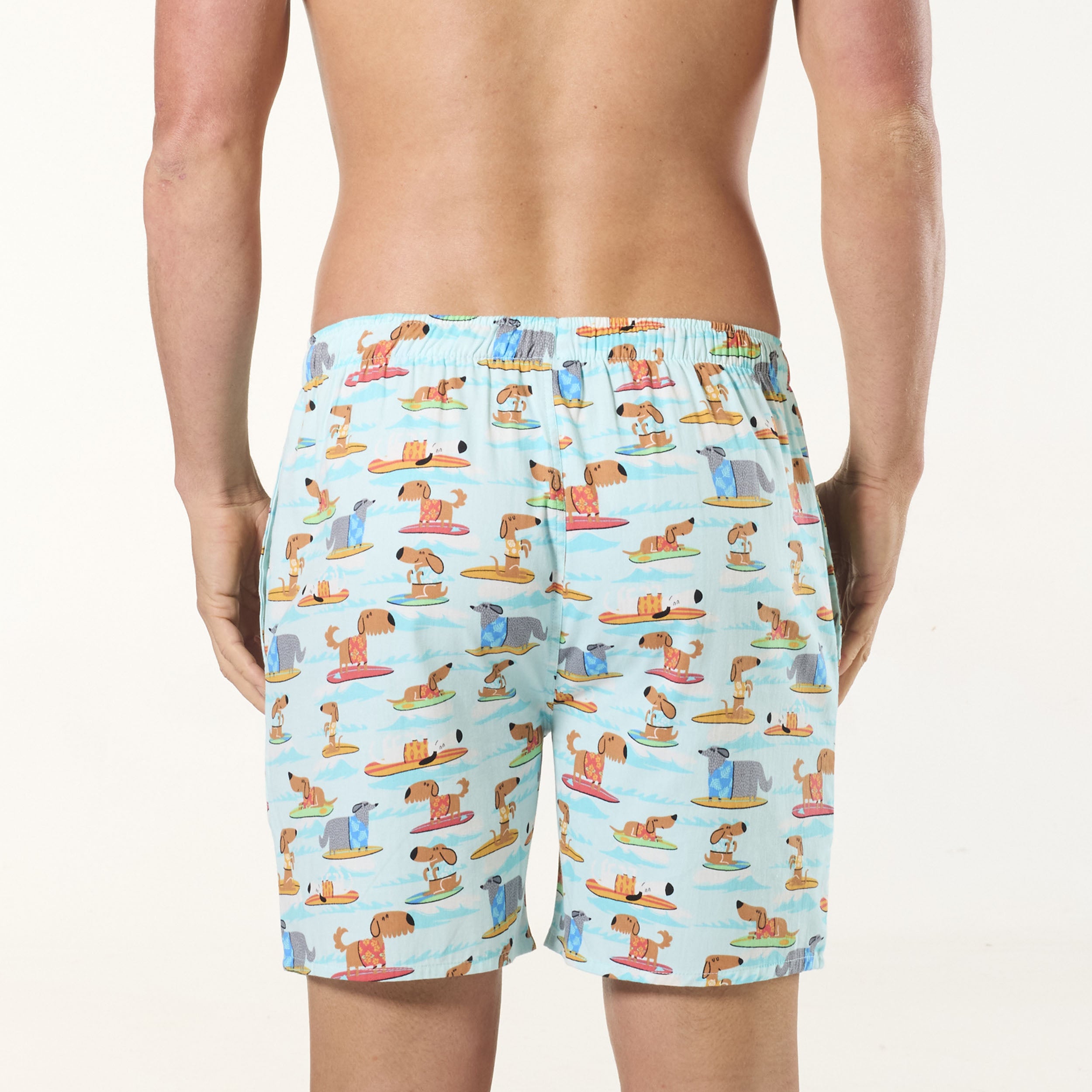 Men's Sea Dogs Cotton Sleep Shorts - Blue - Image 3