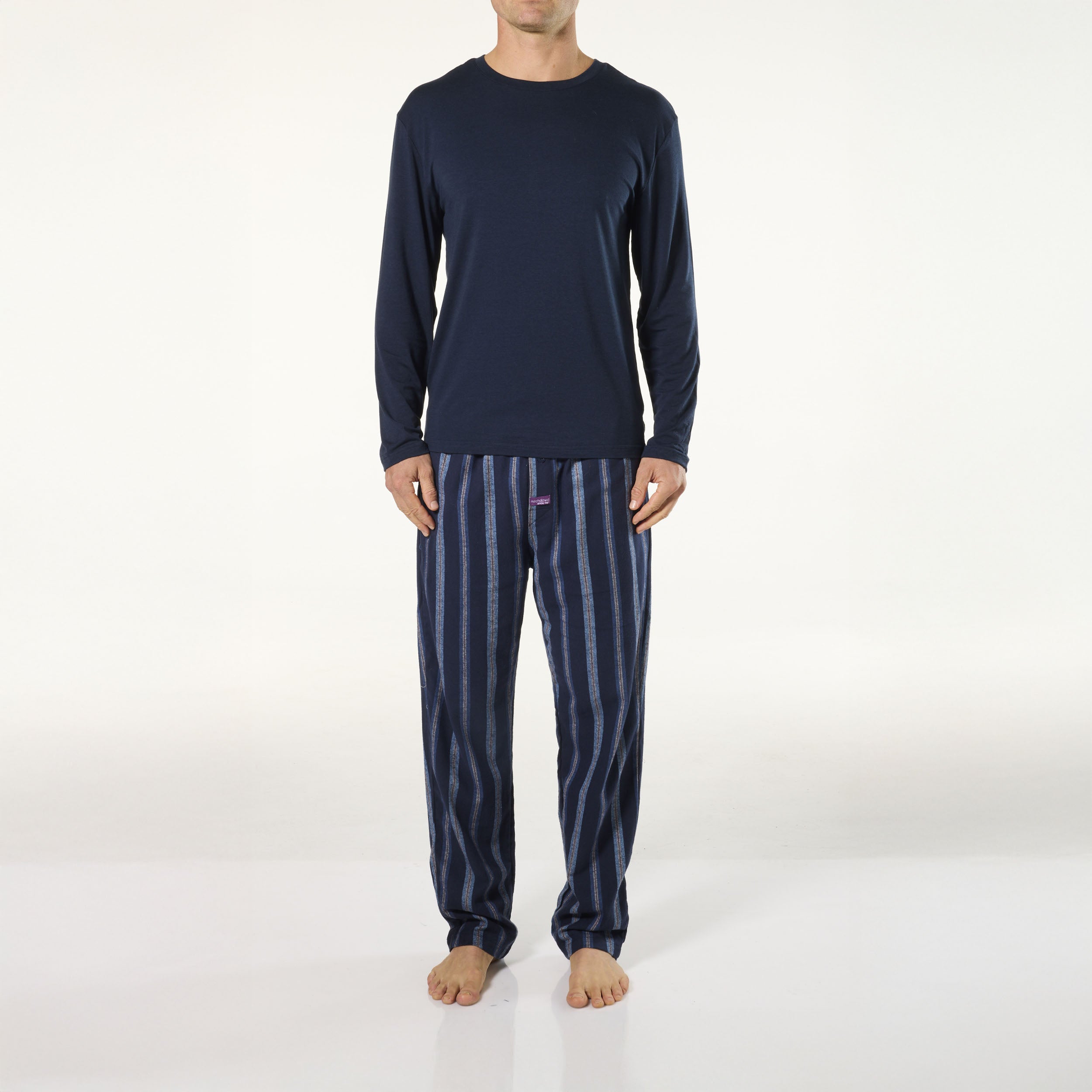 Men's Cotton Sleepwear Set | Relaxed Tee & Flannel Sleep Pants