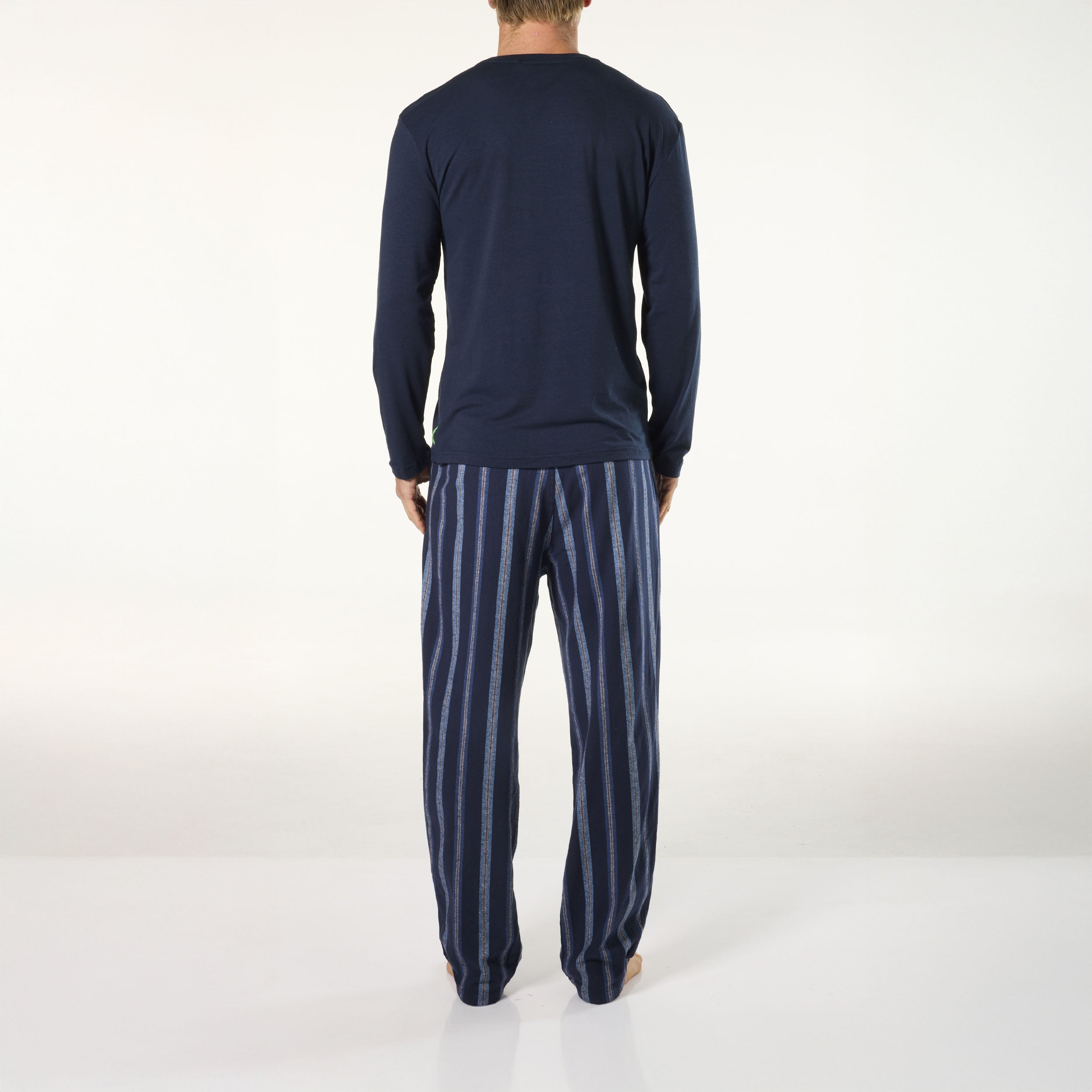 Men's Cotton Sleepwear Set | Relaxed Tee & Flannel Sleep Pants