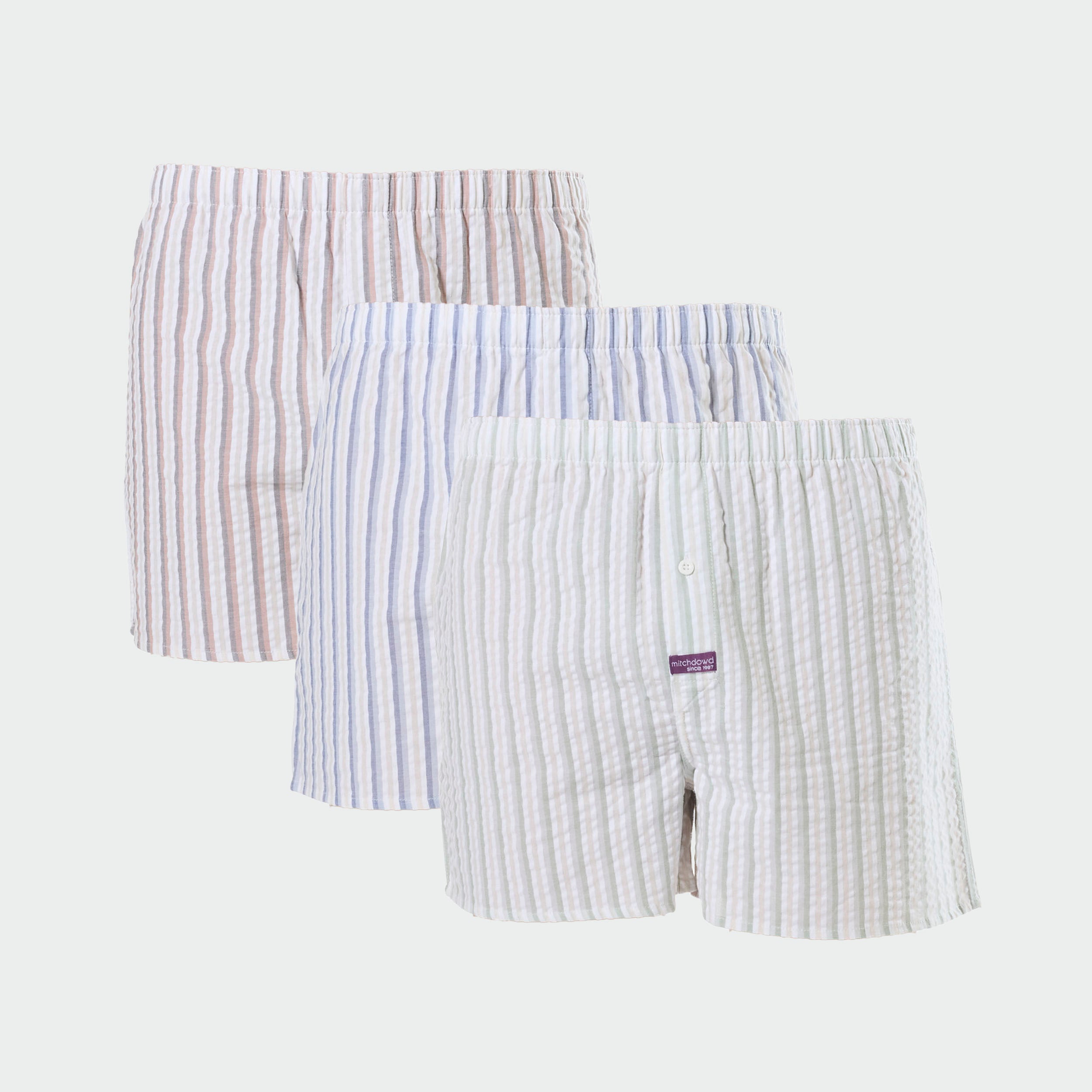 Men’s 3 Pack Stripes Boxer Shorts