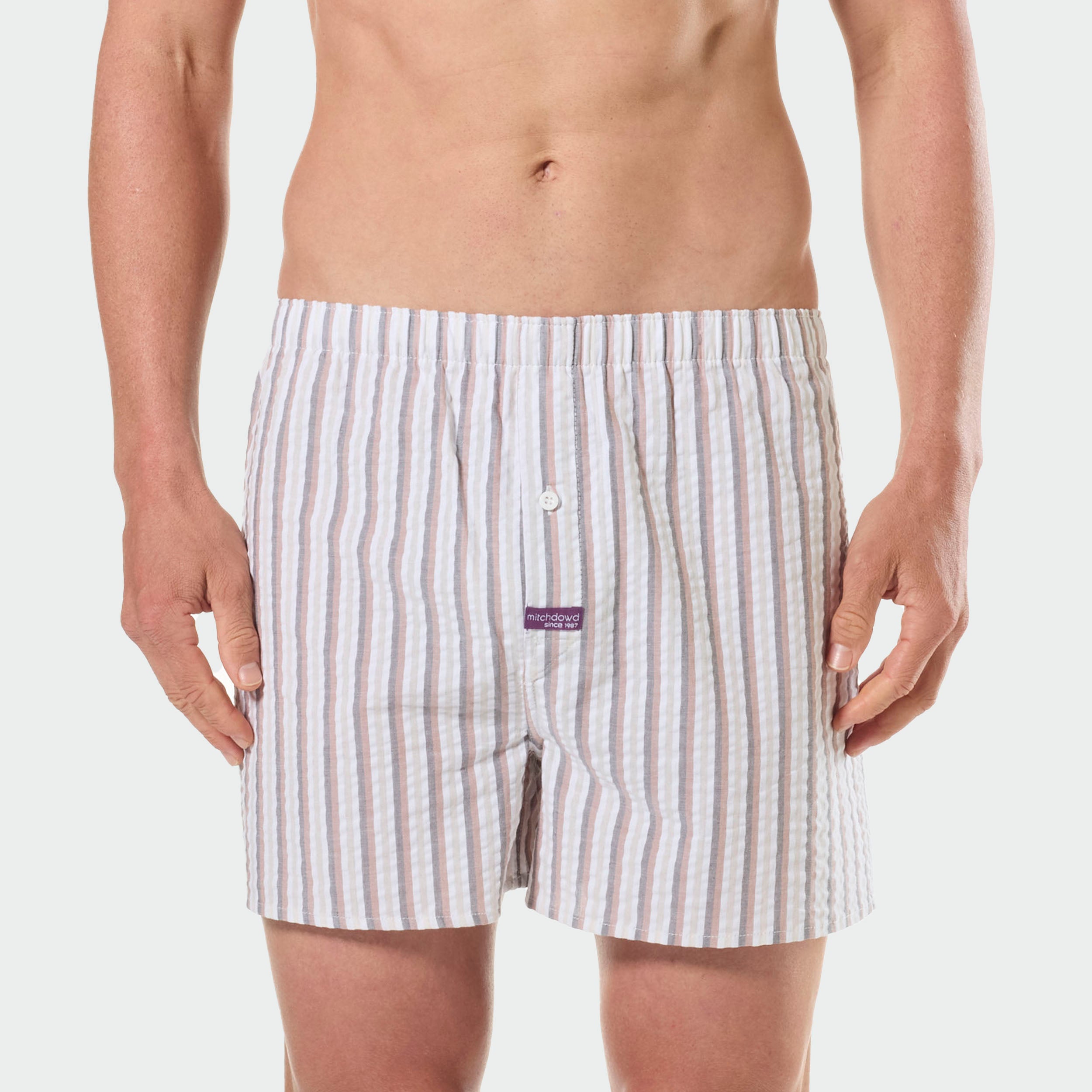 Men’s 3 Pack Stripes Boxer Shorts