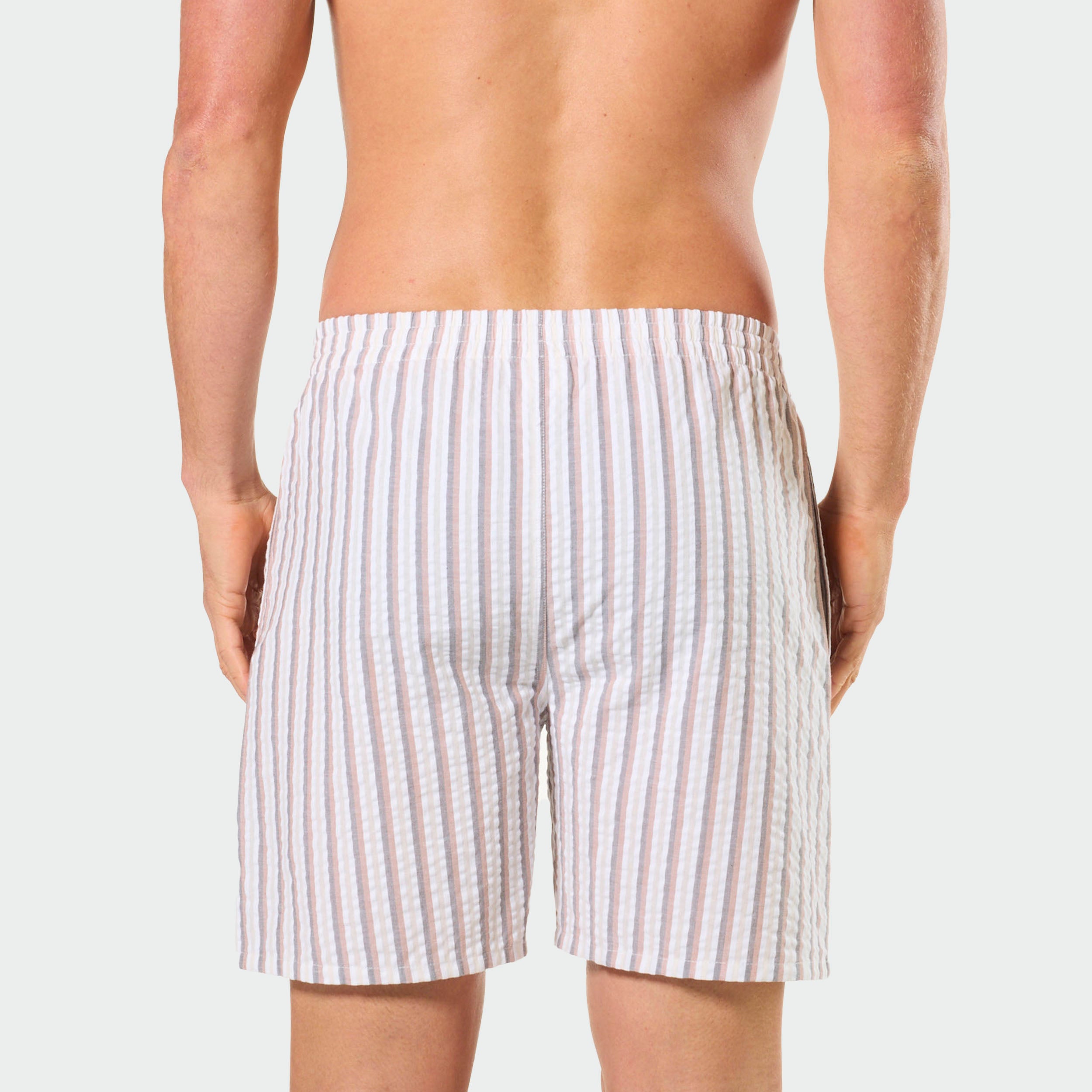 Mitchdowd Men’s Stripe Cotton Sleep Shorts