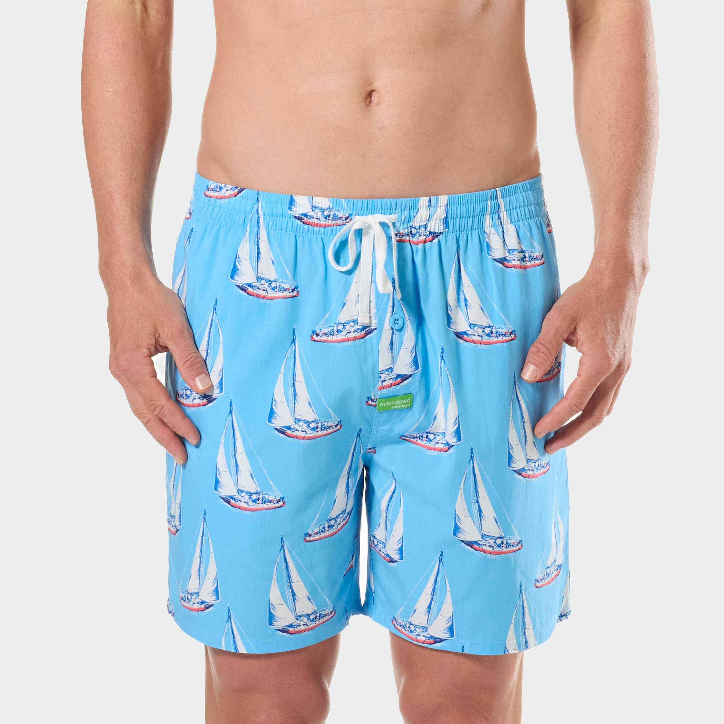 Mitchdowd Mens Sailing Bamboo Sleep Shorts