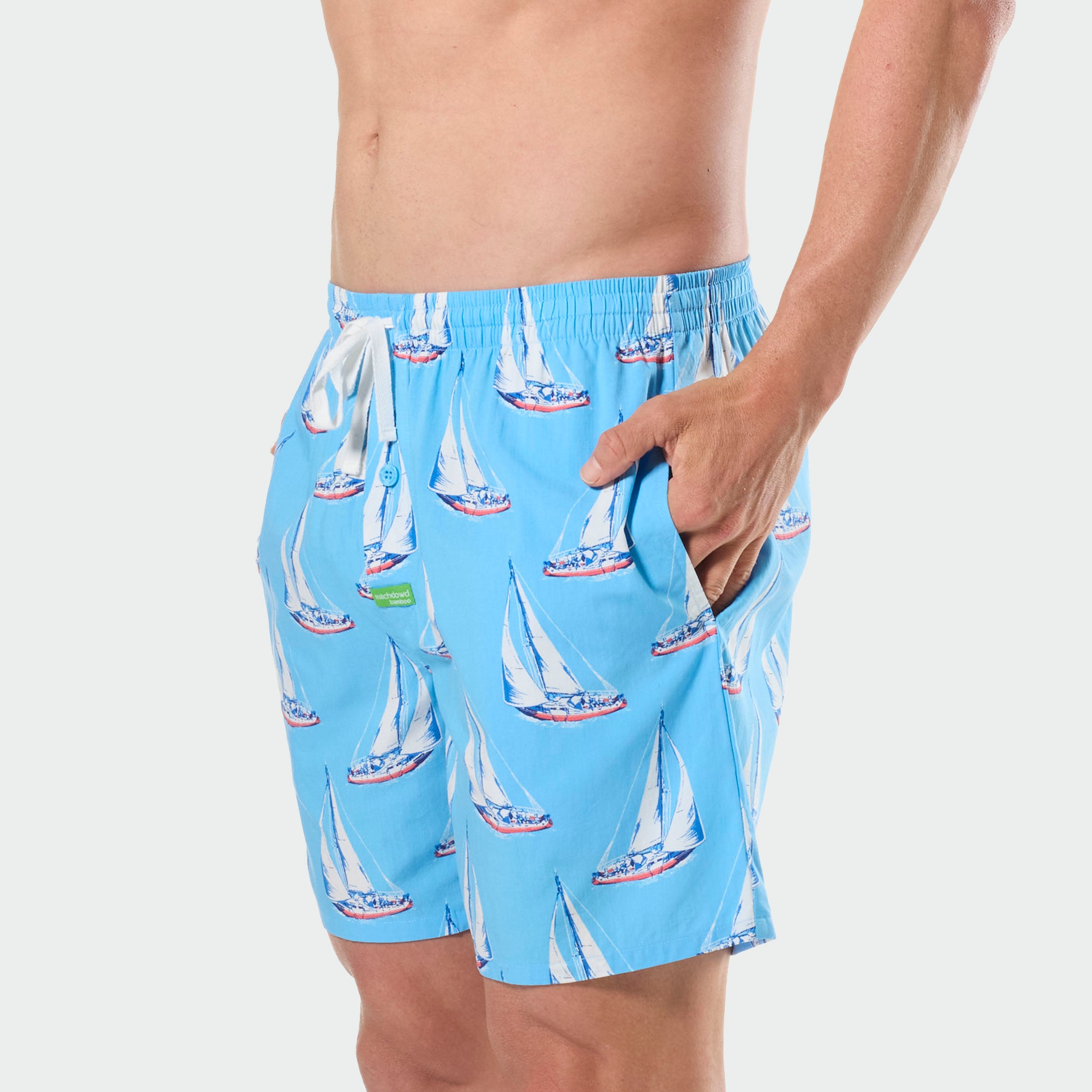 Mitchdowd Mens Sailing Bamboo Sleep Shorts