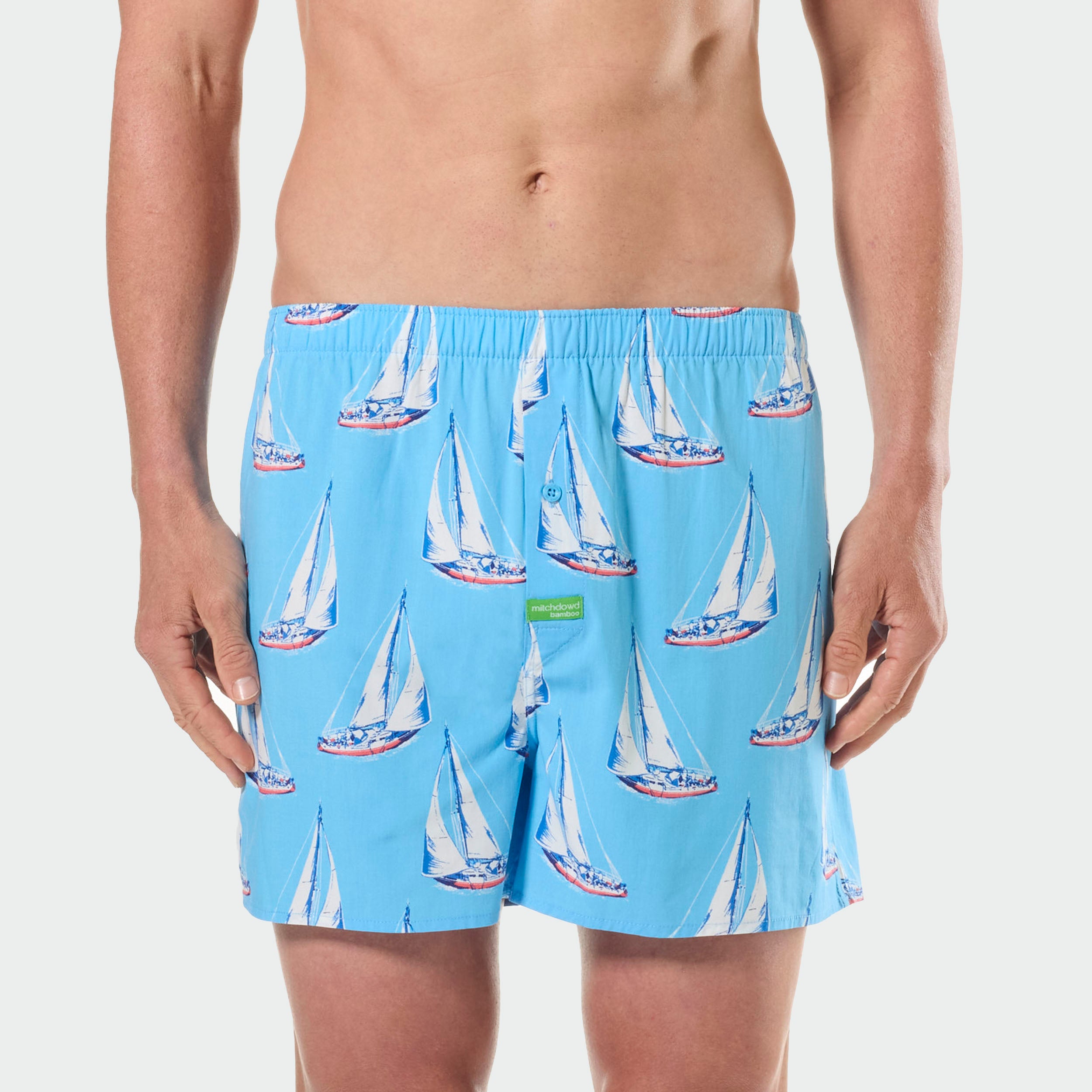 Mitchdowd Mens Bamboo Sailing Boxer Shorts