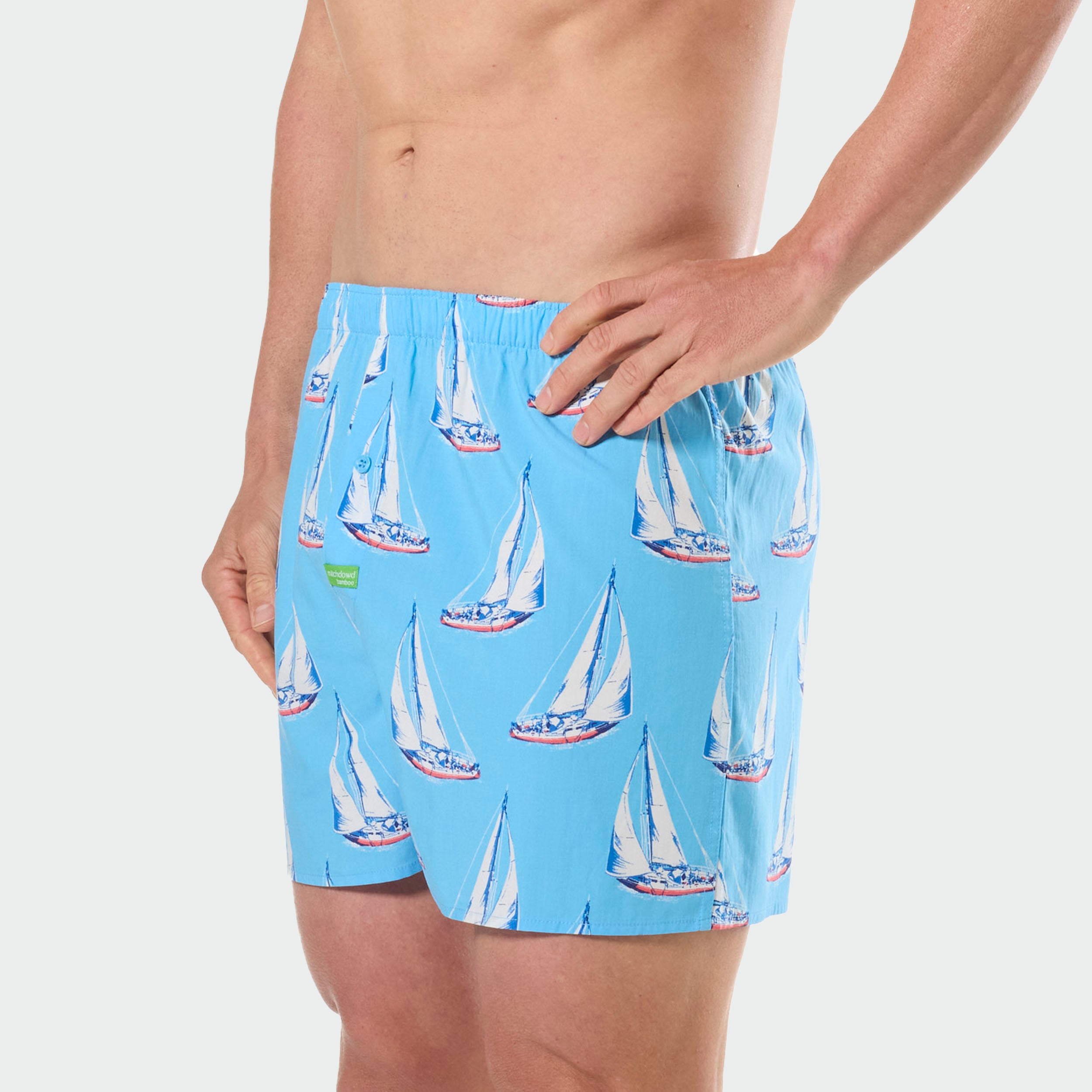 Mitchdowd Mens Bamboo Sailing Boxer Shorts