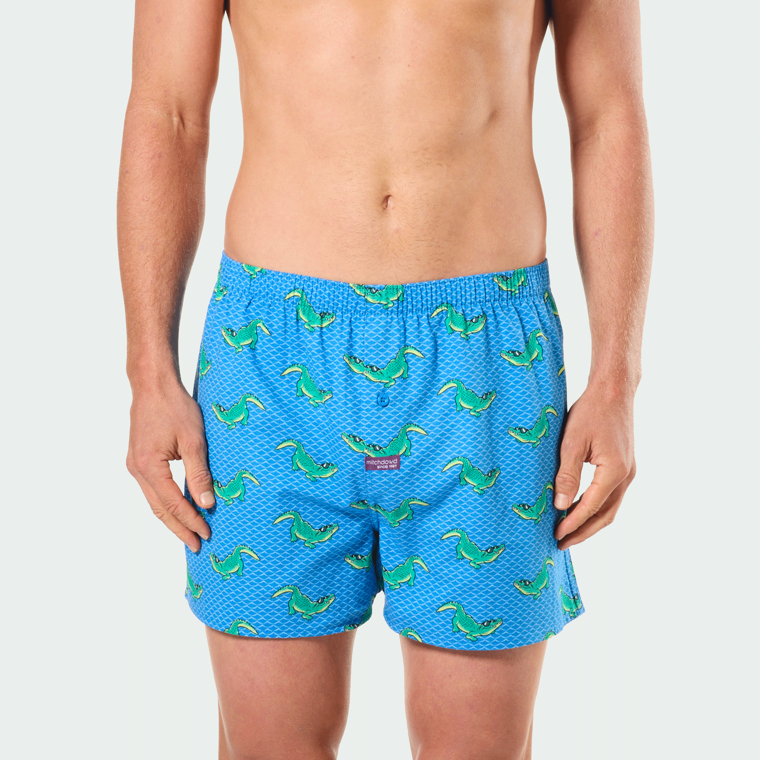 Mitch Dowd Men’s 3 Pack Boxer Shorts in Sharks, Crocs and Checks Design