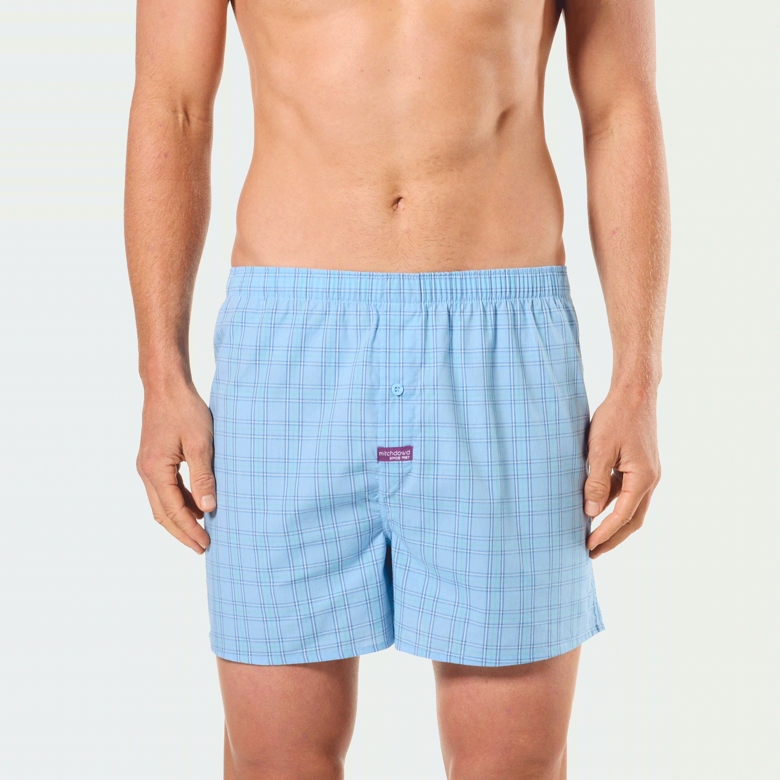 Mitch Dowd Men’s 3 Pack Boxer Shorts in Sharks, Crocs and Checks Design