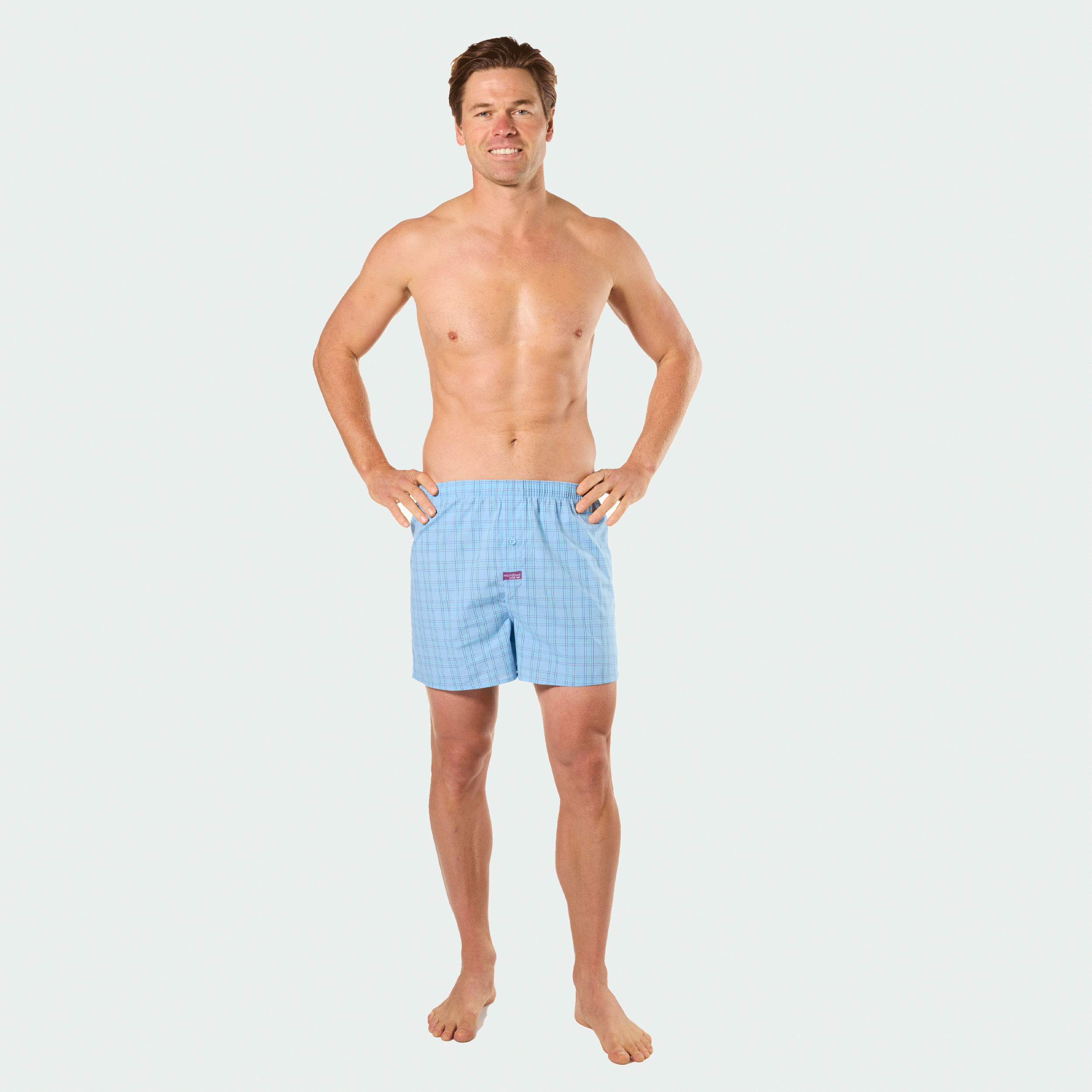 Mitch Dowd Men’s 3 Pack Boxer Shorts in Sharks, Crocs and Checks Design