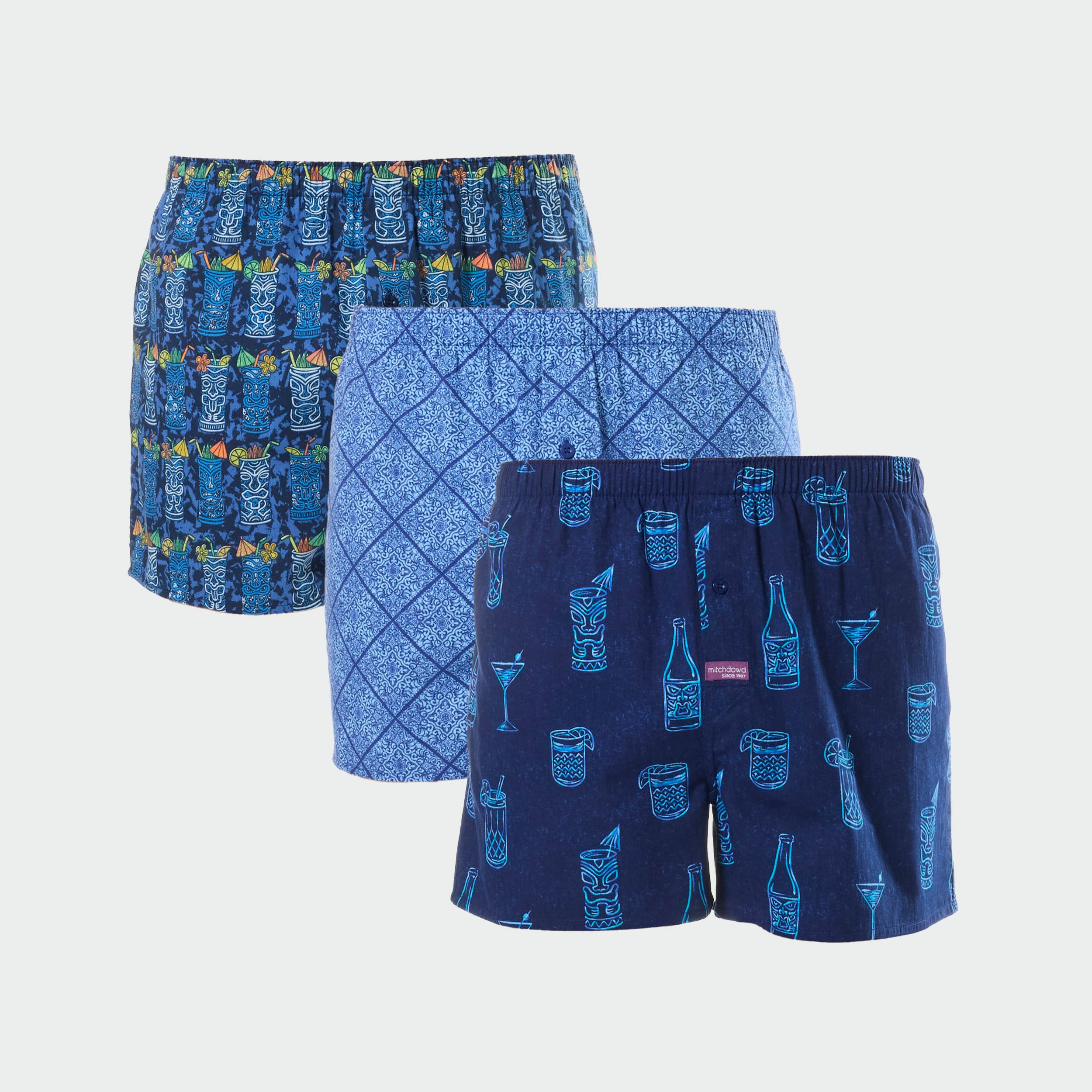 Mitchdowd Men’s Comfort Boxer Shorts 3 Pack