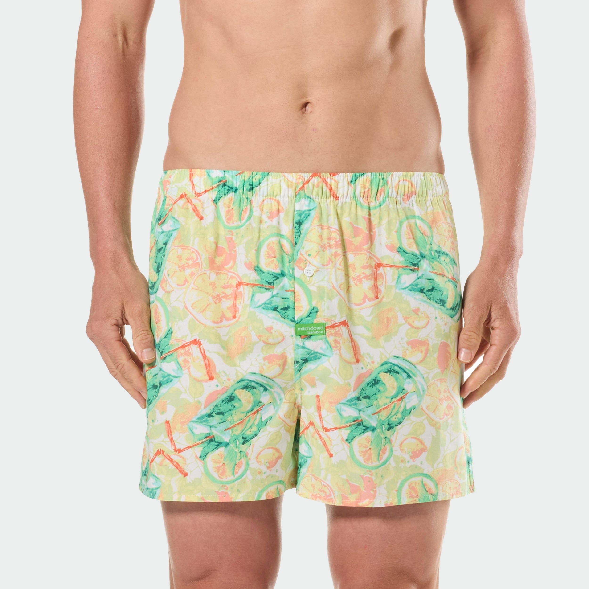 Mitchdowd Men’s Bamboo Cocktail Print Boxer Short