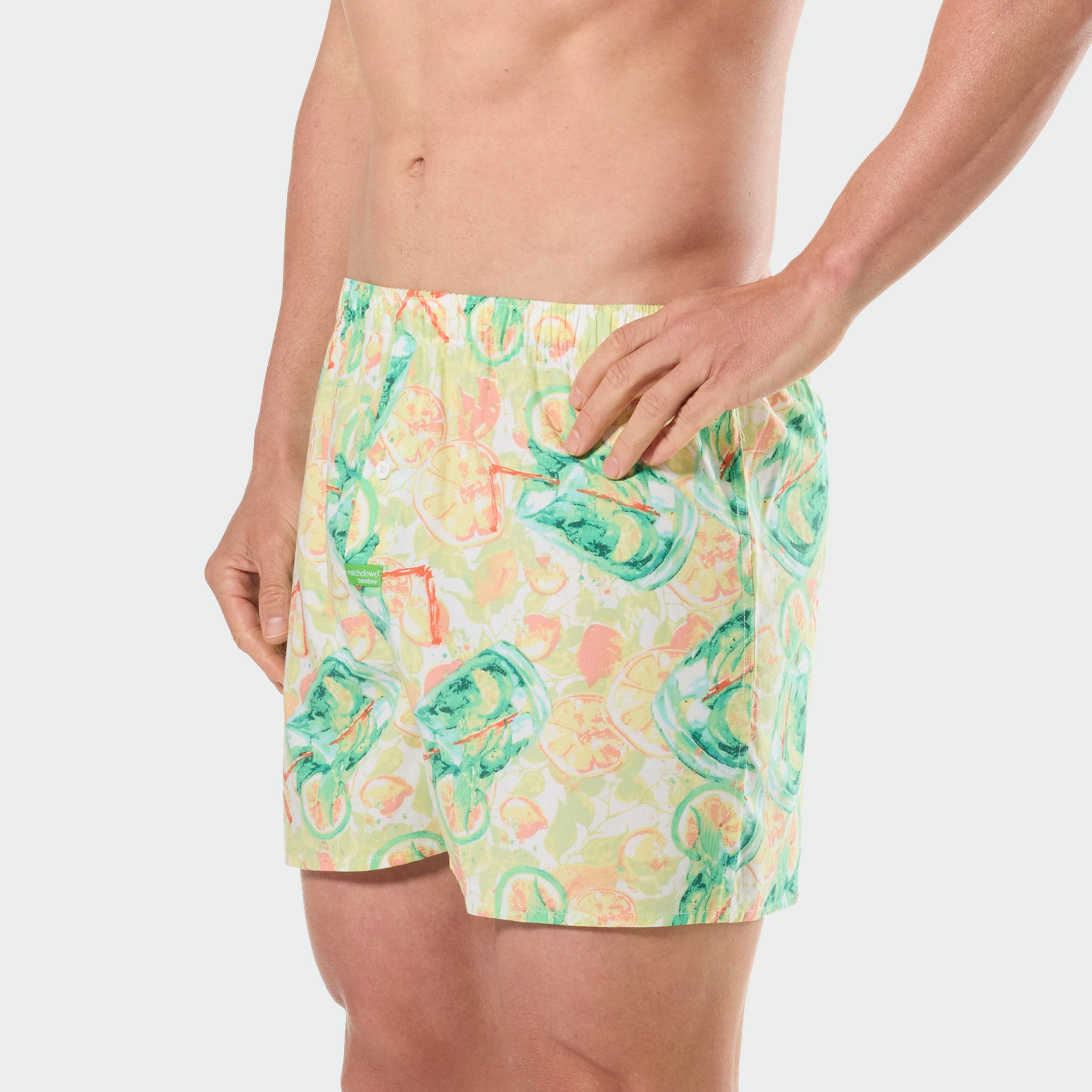 Mitchdowd Men’s Bamboo Cocktail Print Boxer Short