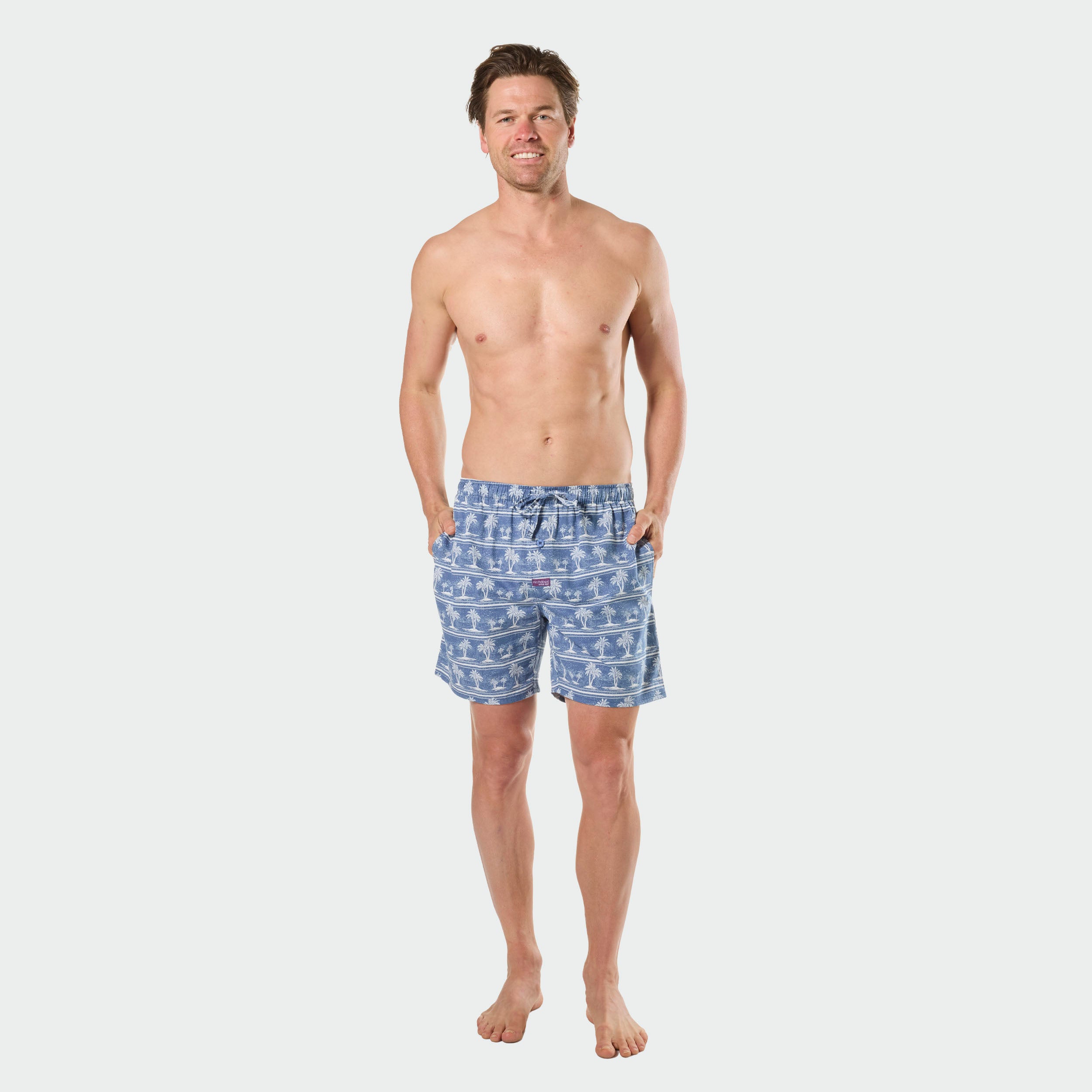Mitchdowd Mens Maui 2 Pack Sleep Shorts – Cotton Lounge Shorts