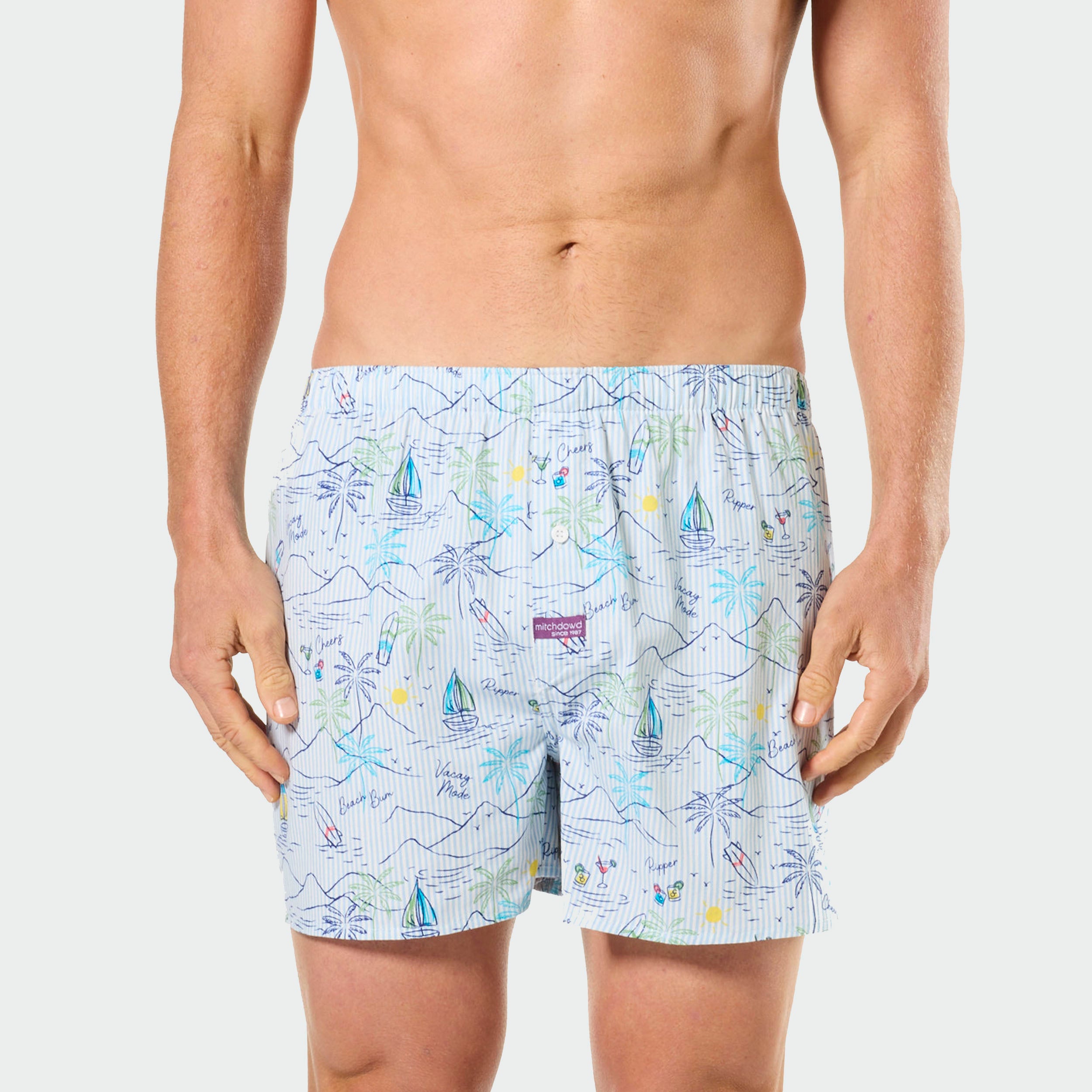 Mitchdowd Mens Vacation Boxer Shorts