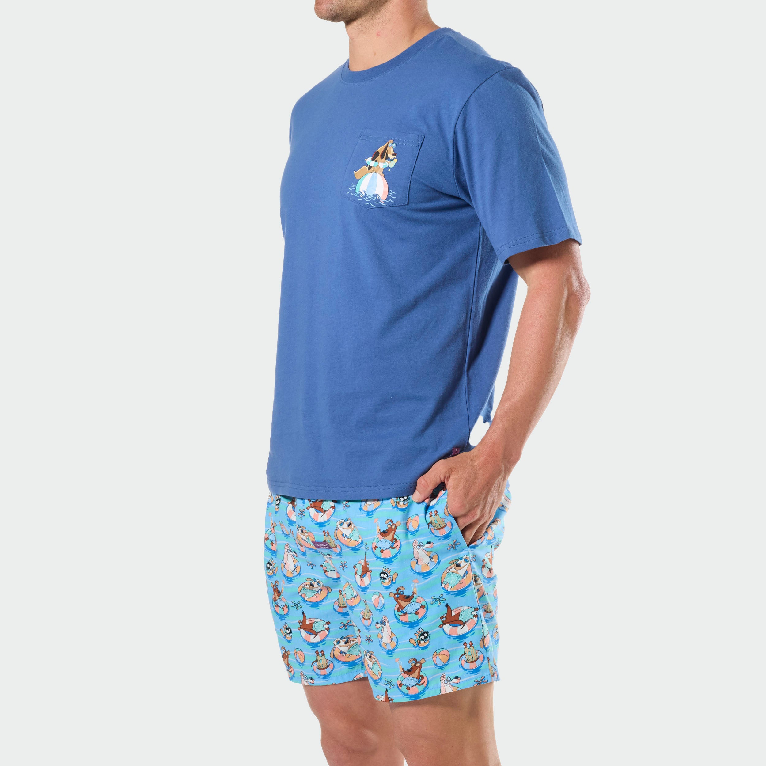 Mitchdowd Mens Fun Summer Sleepwear Set
