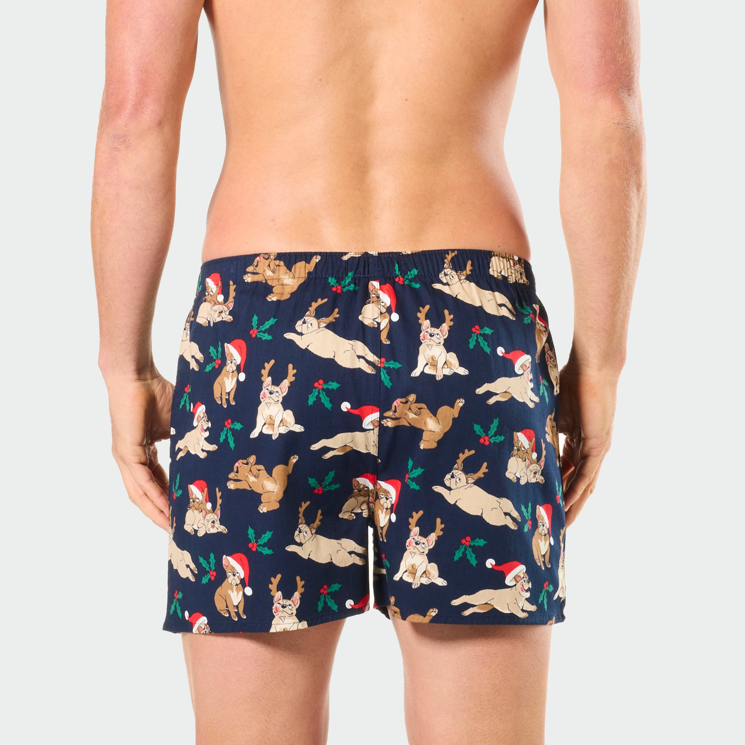 Mitchdowd Men's Christmas Dogs Boxer Shorts