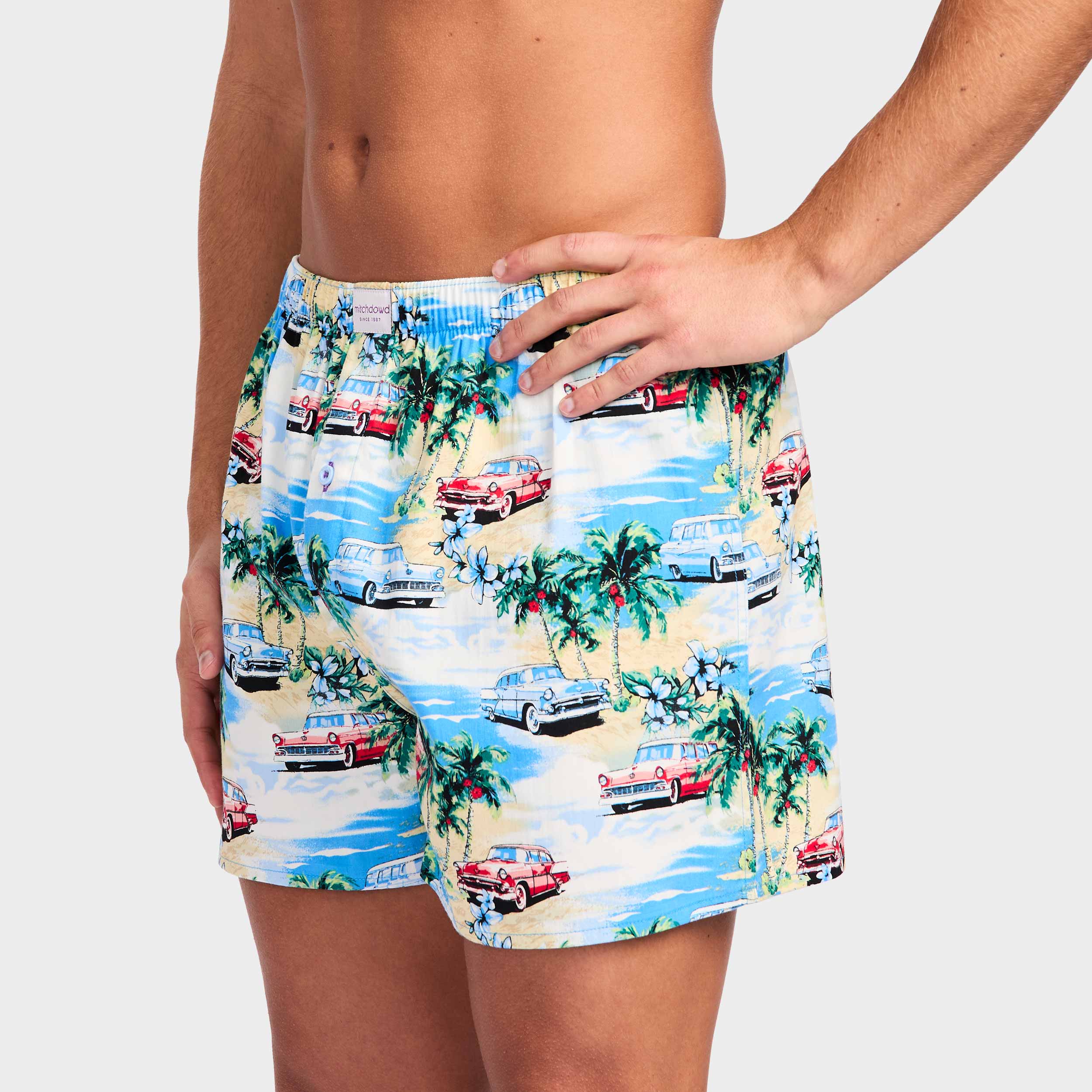 Mitchdowd Men’s Coastal Cruisers Cotton Boxer Shorts