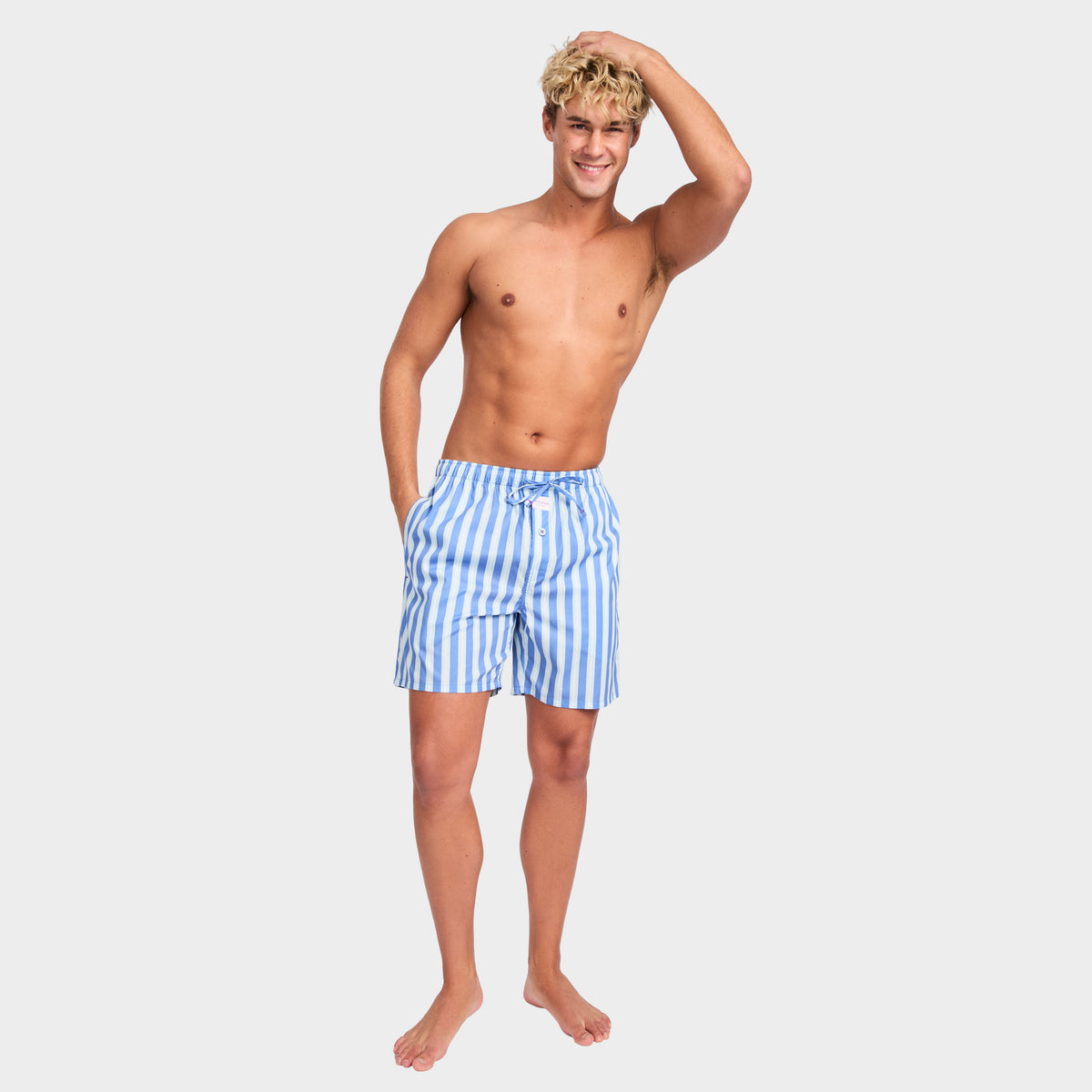 Mitchdowd Men's Prawns O Peril Cotton Sleep Shorts 2 Pack