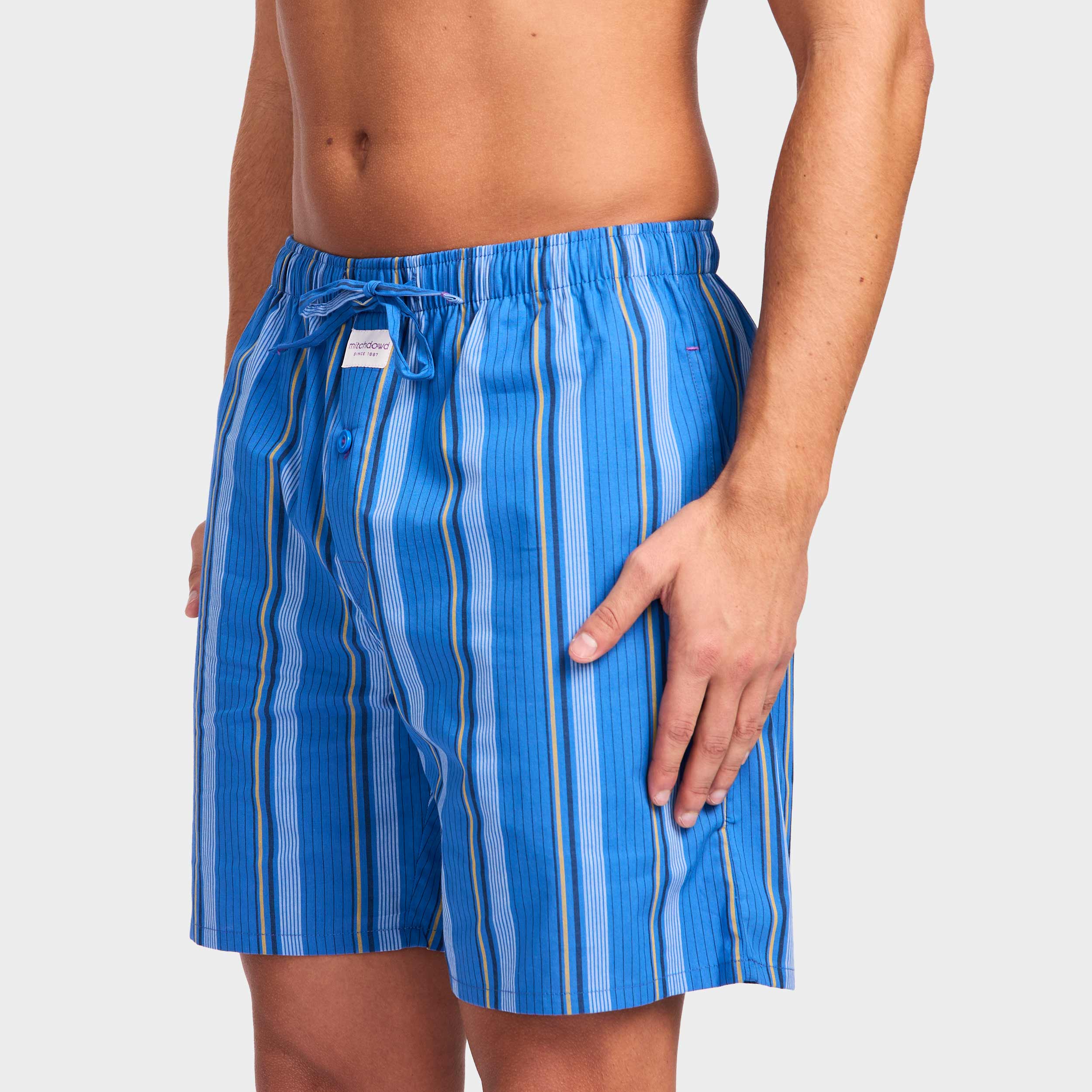 Mitchdowd Men’s Surf 1968 Cotton Sleep Shorts 2 Pack