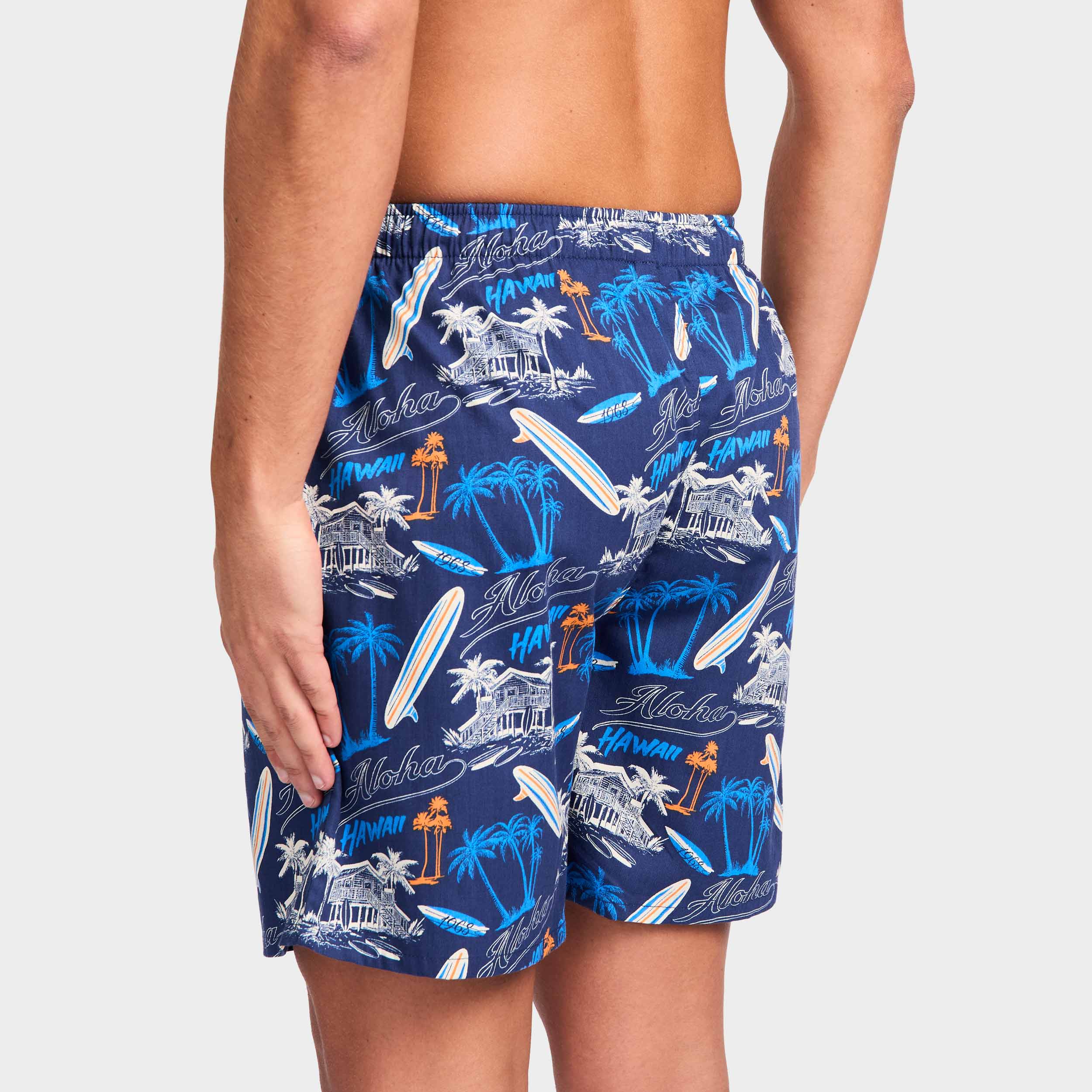 Mitchdowd Men’s Surf 1968 Cotton Sleep Shorts 2 Pack