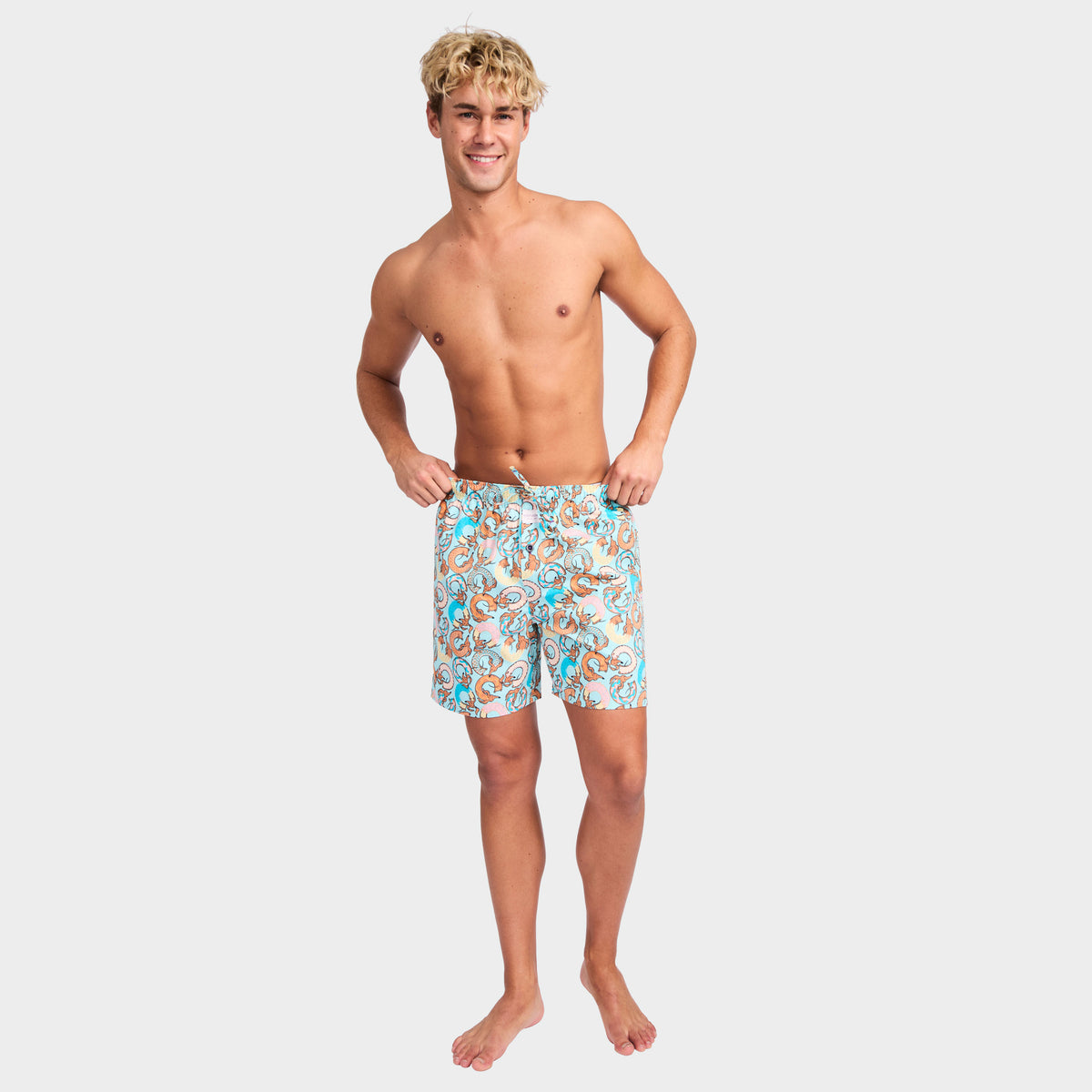Mitchdowd Men's Donut Dog Cotton Sleep Shorts