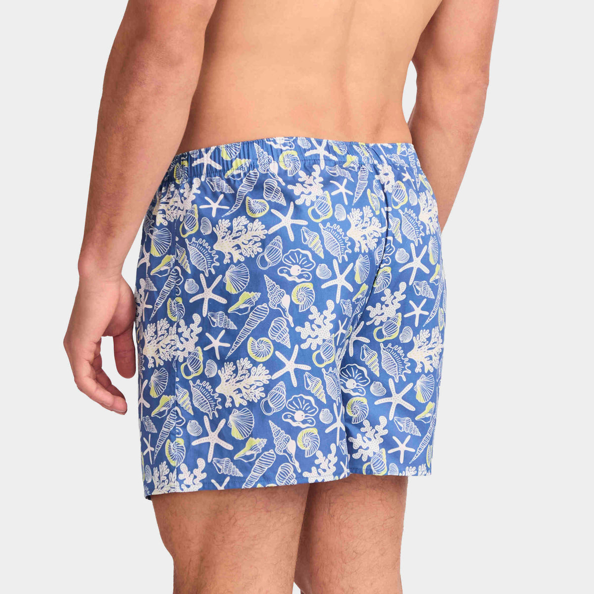Mitchdowd Men's Fishies Cotton Boxer Shorts 3 Pack