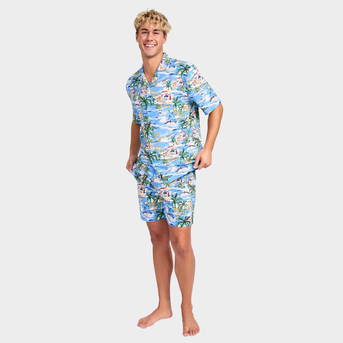 Mitchdowd Men's Italian Riviera Bamboo Pyjama Set