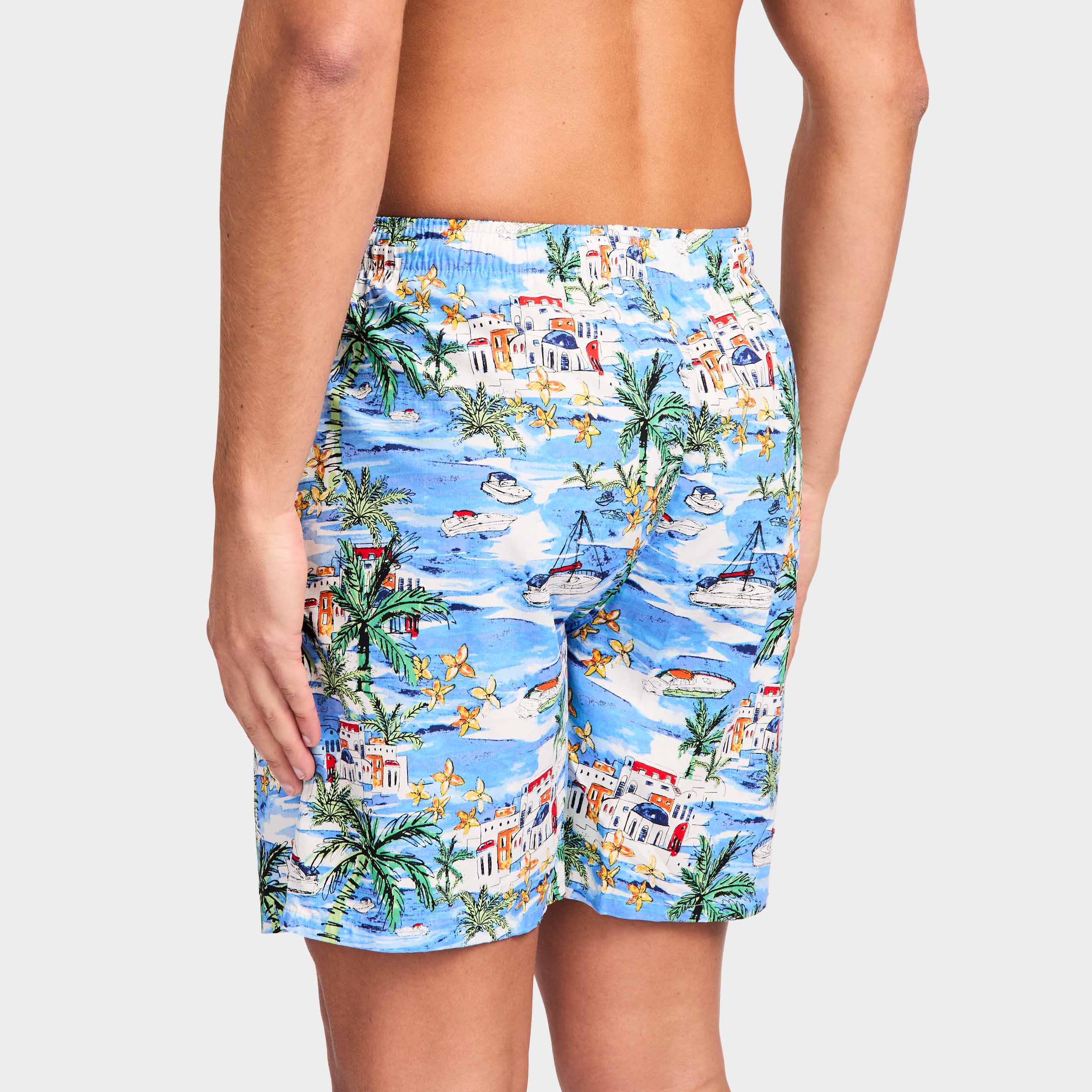 Mitchdowd Men’s Italian Riviera Bamboo Sleep Shorts