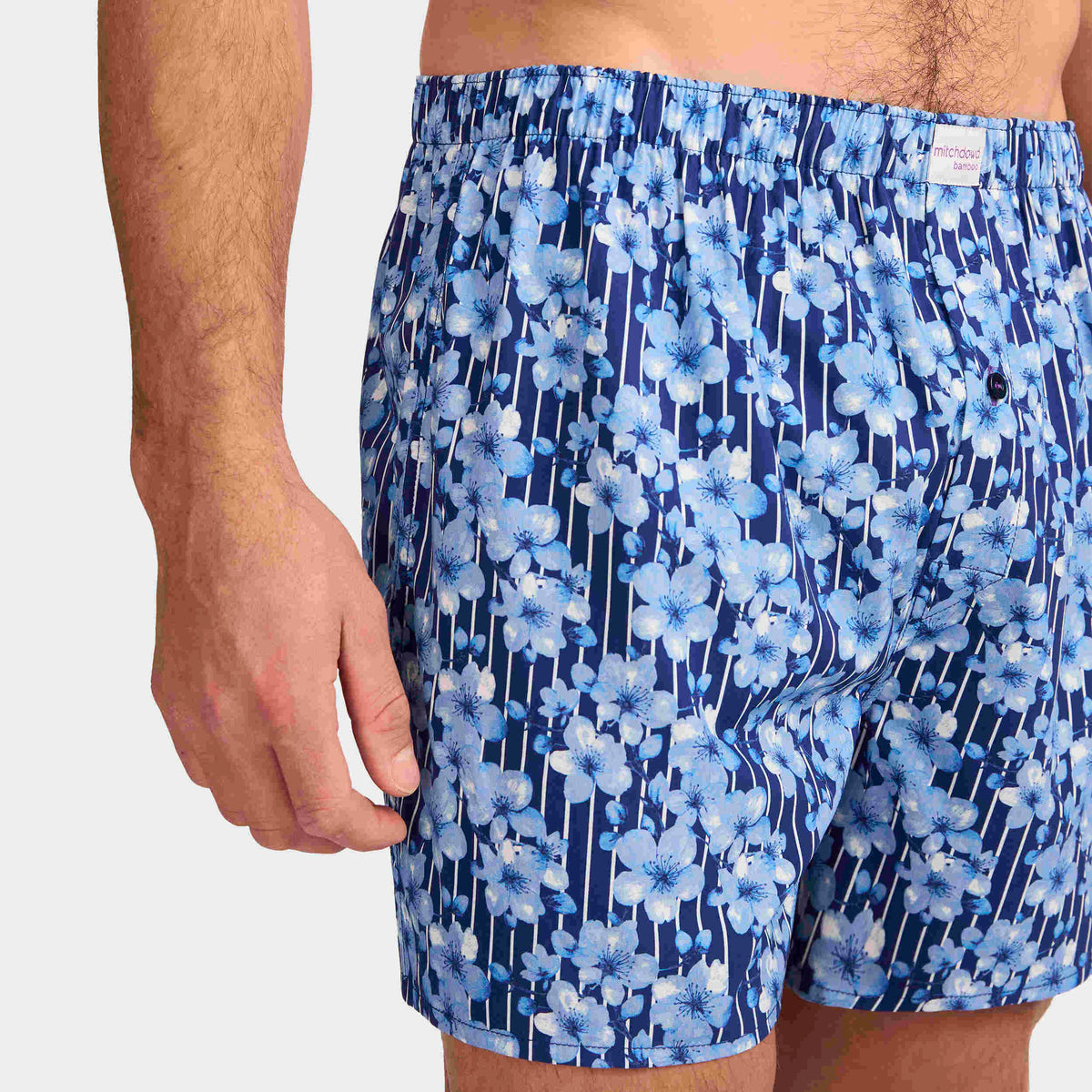 Mitchdowd Men's Blossoms Bamboo Boxer Shorts