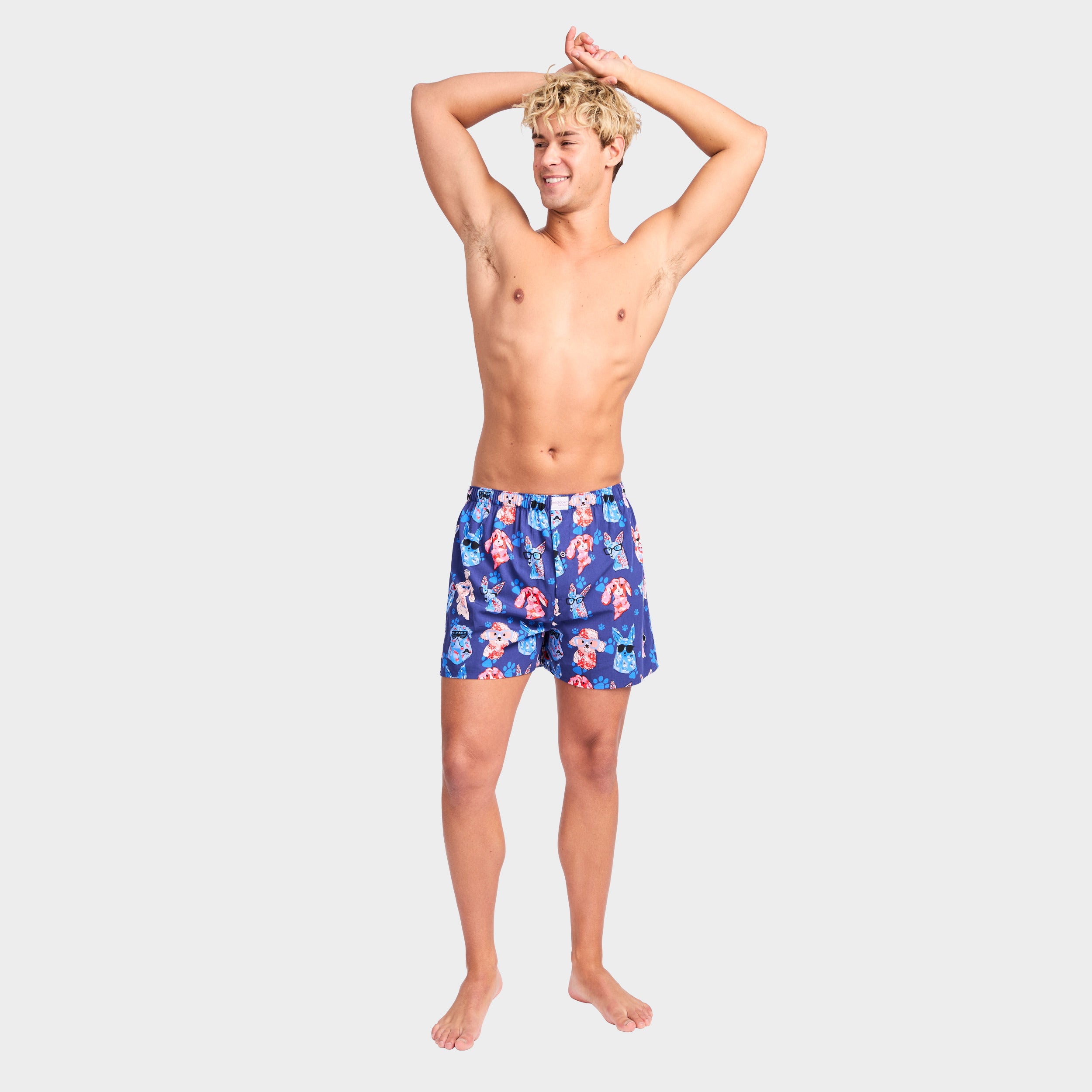 Mitchdowd Men’s Dog Paws Bamboo Boxer Shorts